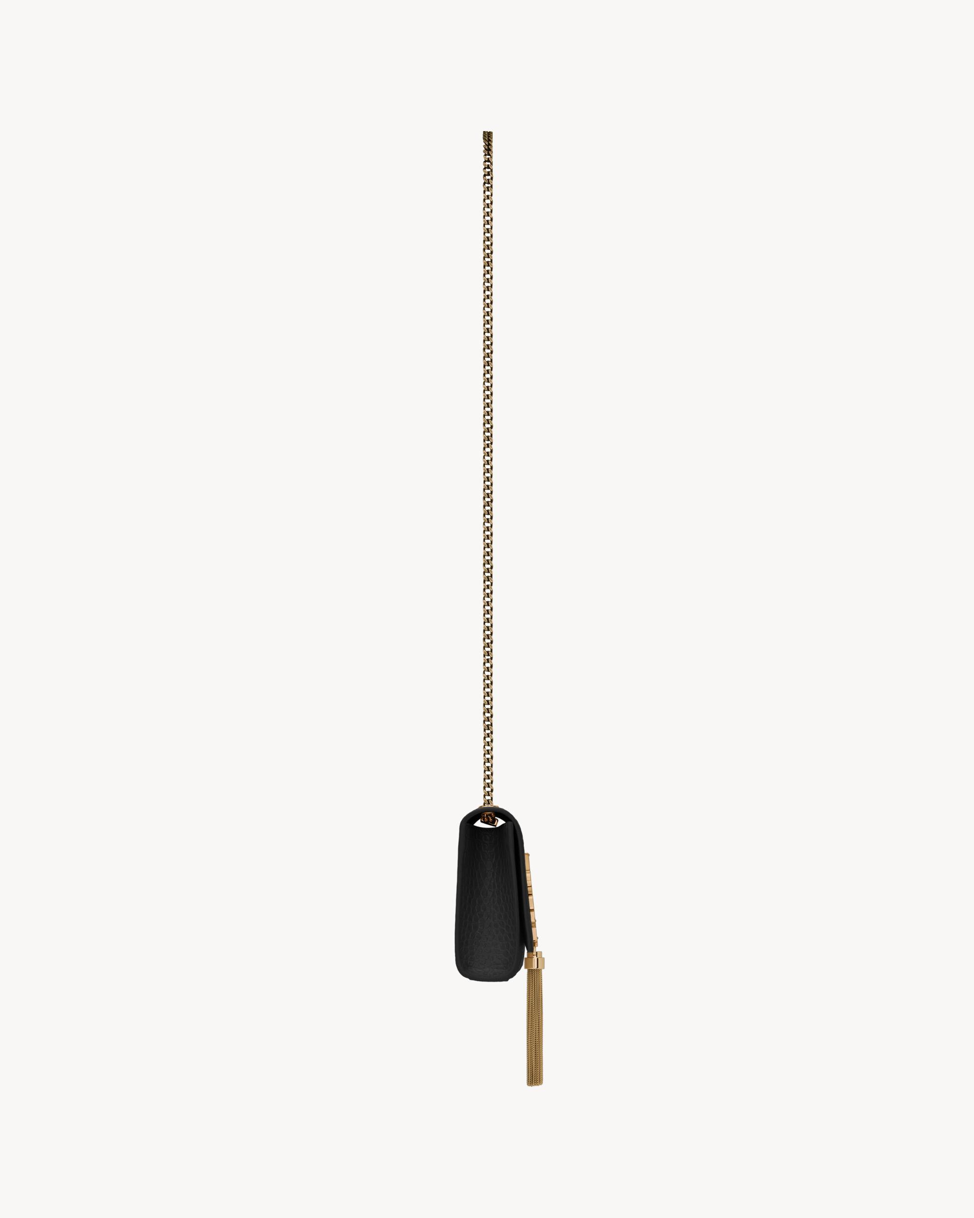 KATE SMALL TASSEL IN CROCODILE-EMBOSSED LEATHER Product Image