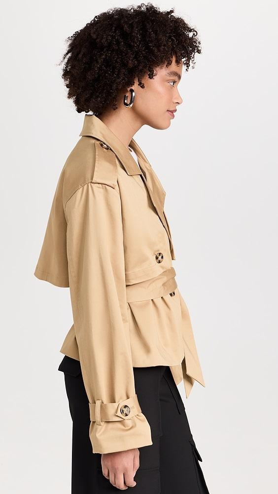 Favorite Daughter The Cropped Charles Trench Coat | Shopbop Product Image