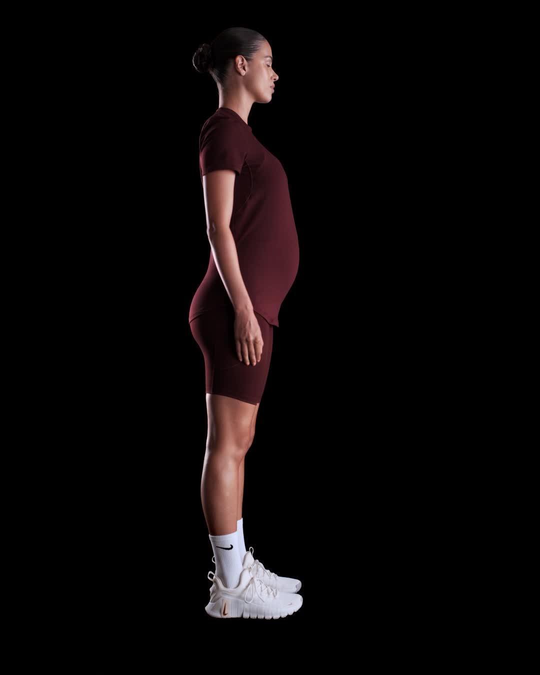 Nike (M) One Women's Dri-FIT Slim-Fit Short-Sleeve Top (Maternity) Product Image