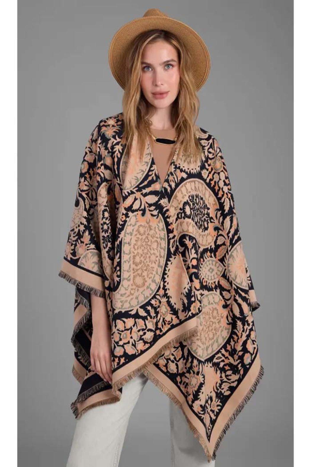 Paisley Reversible Ruana Product Image