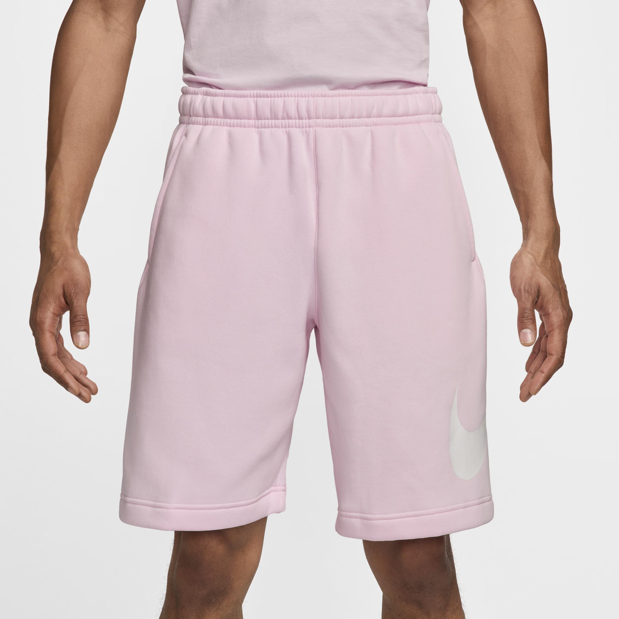 Nike Mens Nike Club Fleece Shorts - Mens Pink Foam/White/White Product Image