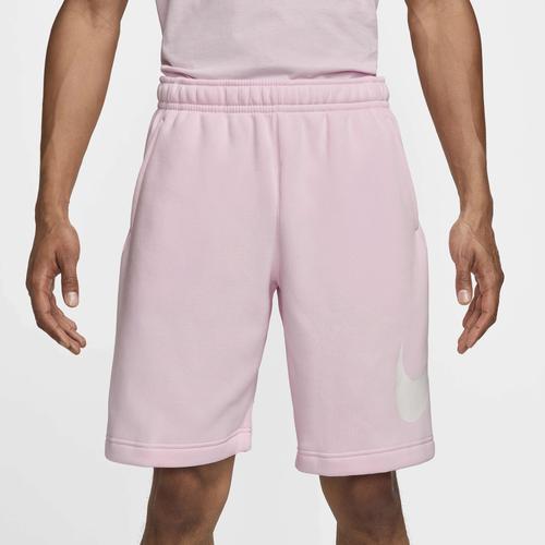 Nike Mens Nike Club Fleece Shorts - Mens Pink Foam/White/White Product Image