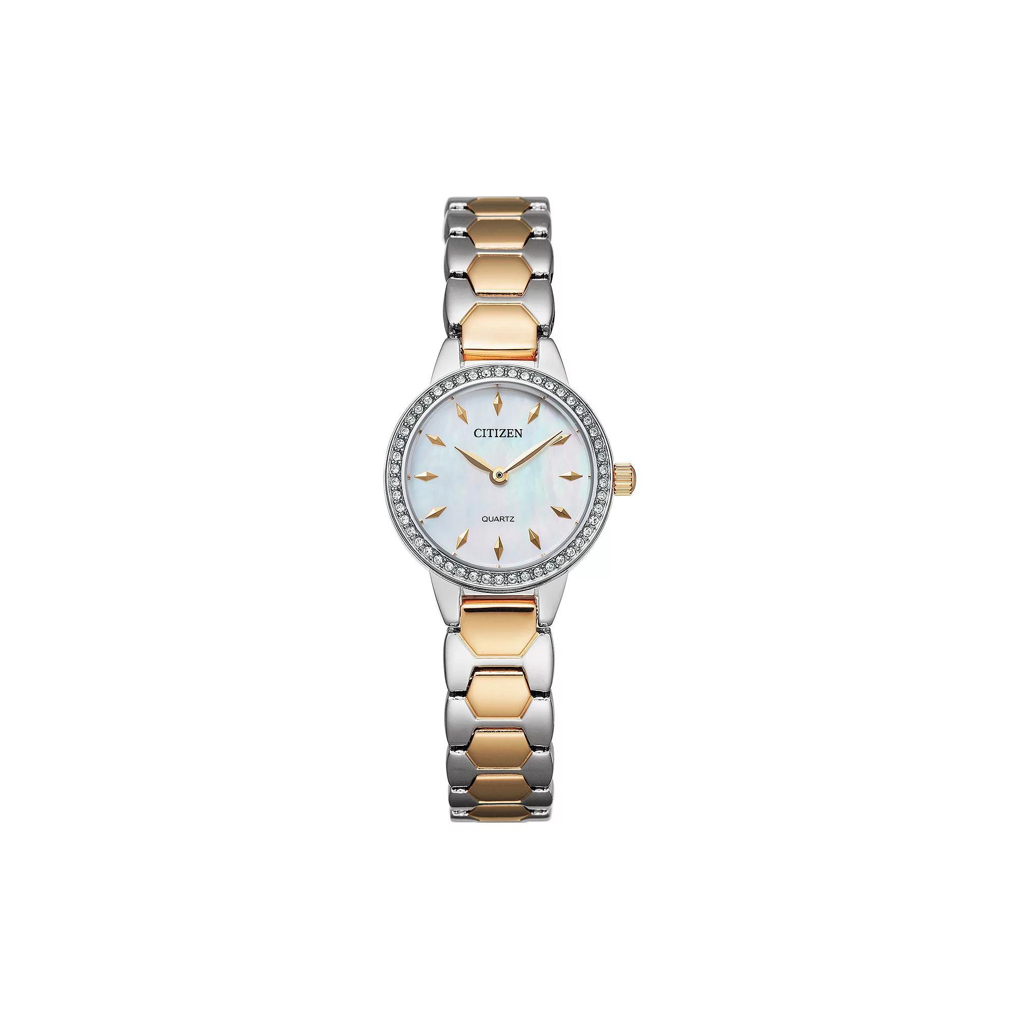 Citizen Women's Crystal Accent Two Tone Watch - EZ7016-50D, Size: Small Product Image