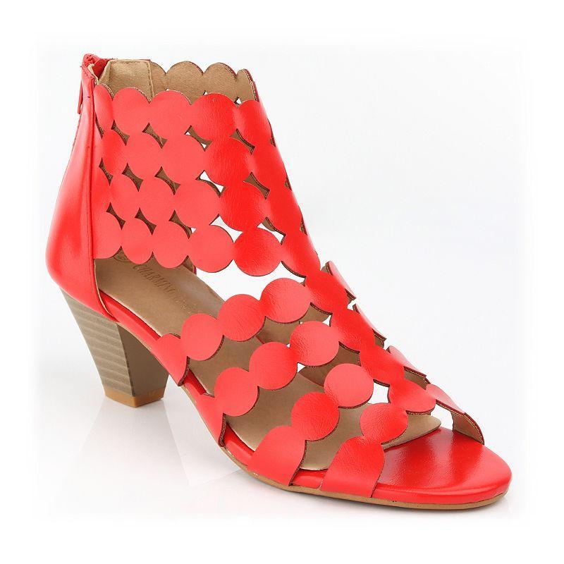 Henry Ferrera Women's Charm Casual Comfort Dressy Sandals, Size: 9, Red Product Image