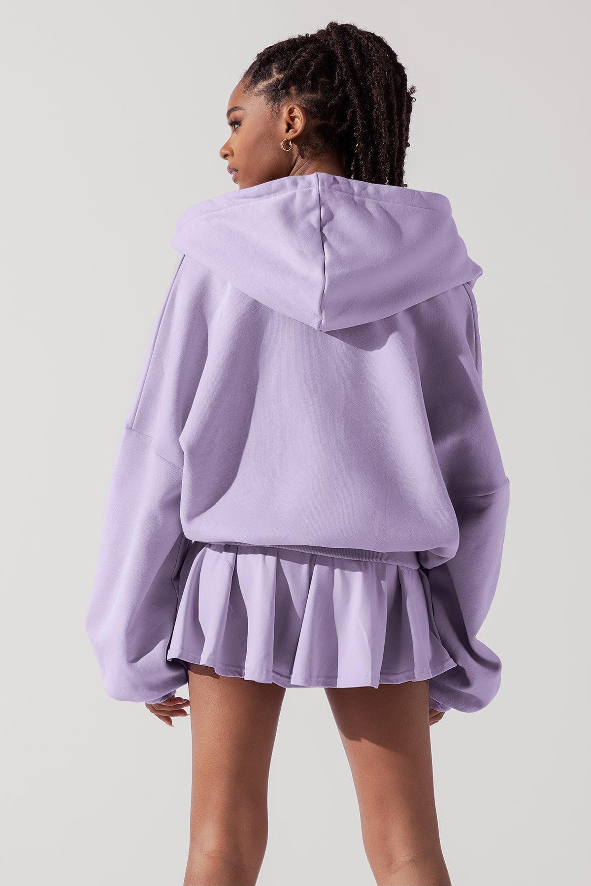 Zip Cloud Hoodie - Digital Lavender Product Image