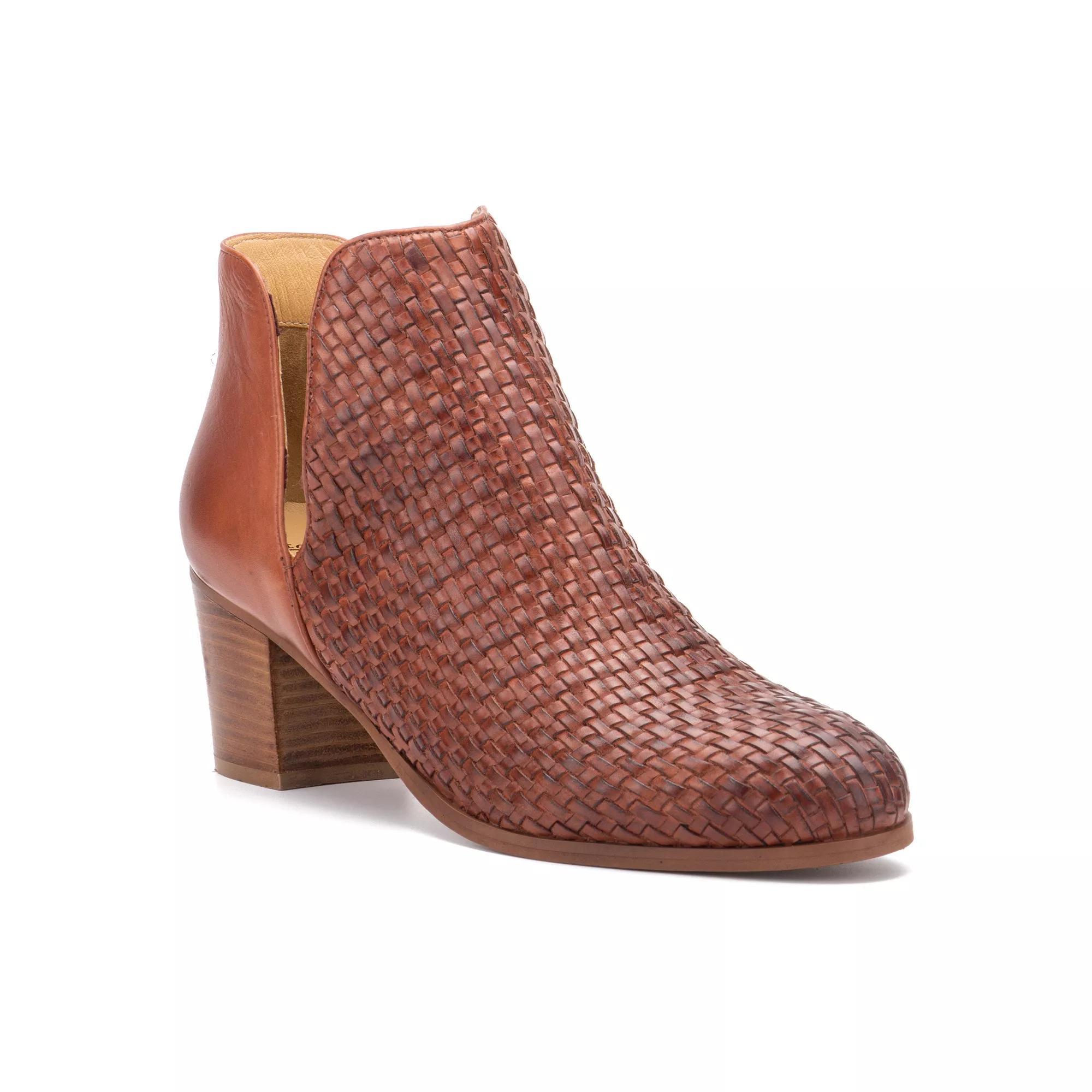 Vintage Foundry Co. Skyler Womens Leather Ankle Boots Red Product Image