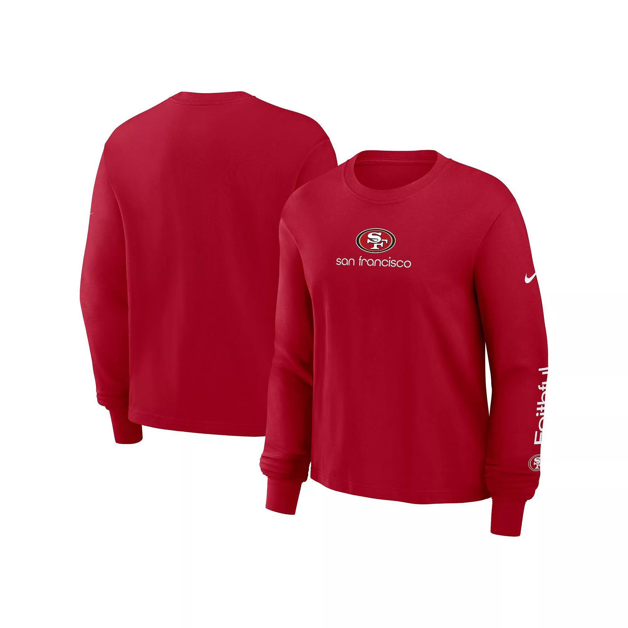 San Francisco 49ers Boxy Nike Women's NFL Long-Sleeve T-Shirt Product Image