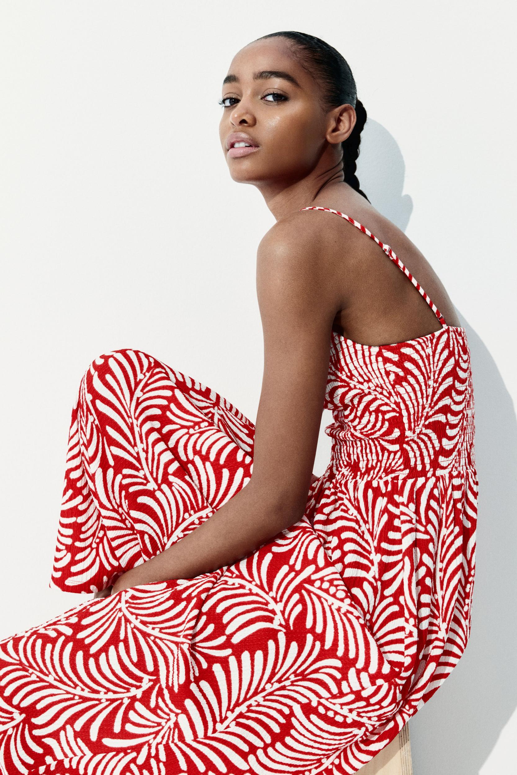 Smocked Strappy Dress Product Image