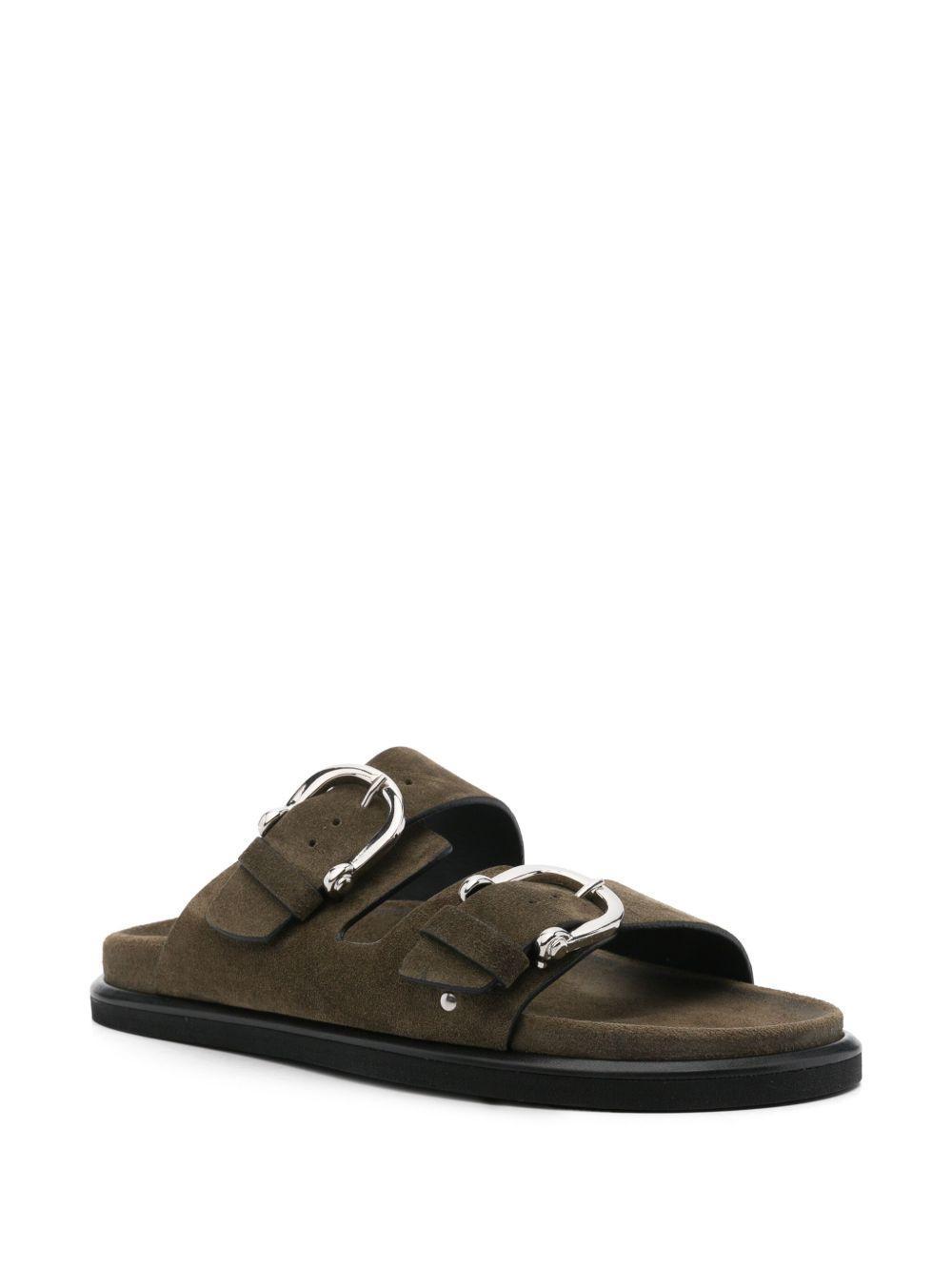 suede flat sandals  Product Image