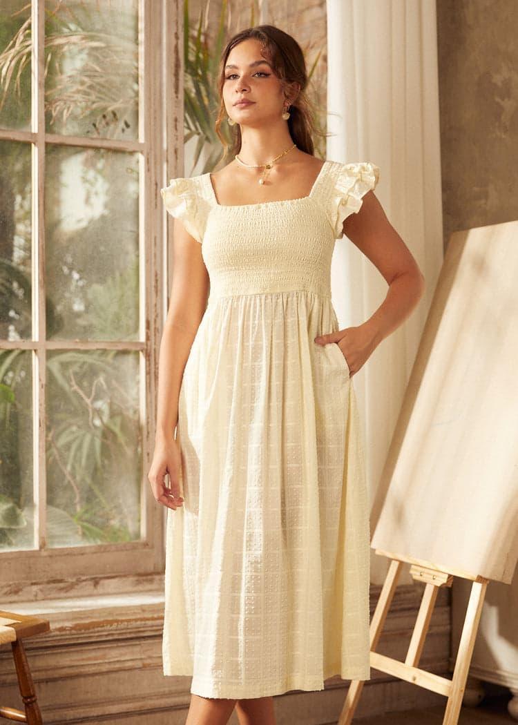 Flair and Square Babydoll Dress Product Image