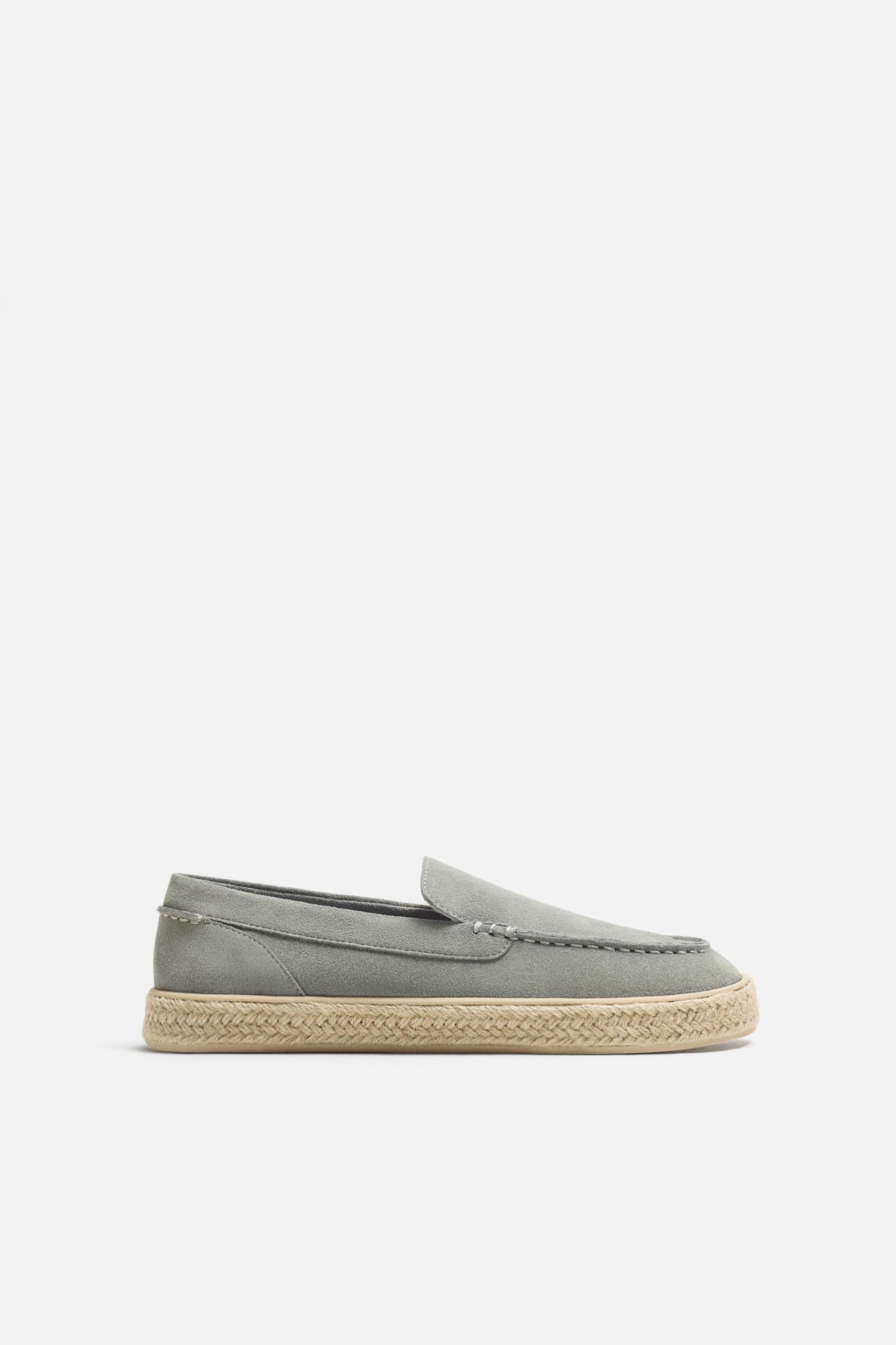 LEATHER JUTE LOAFERS Product Image