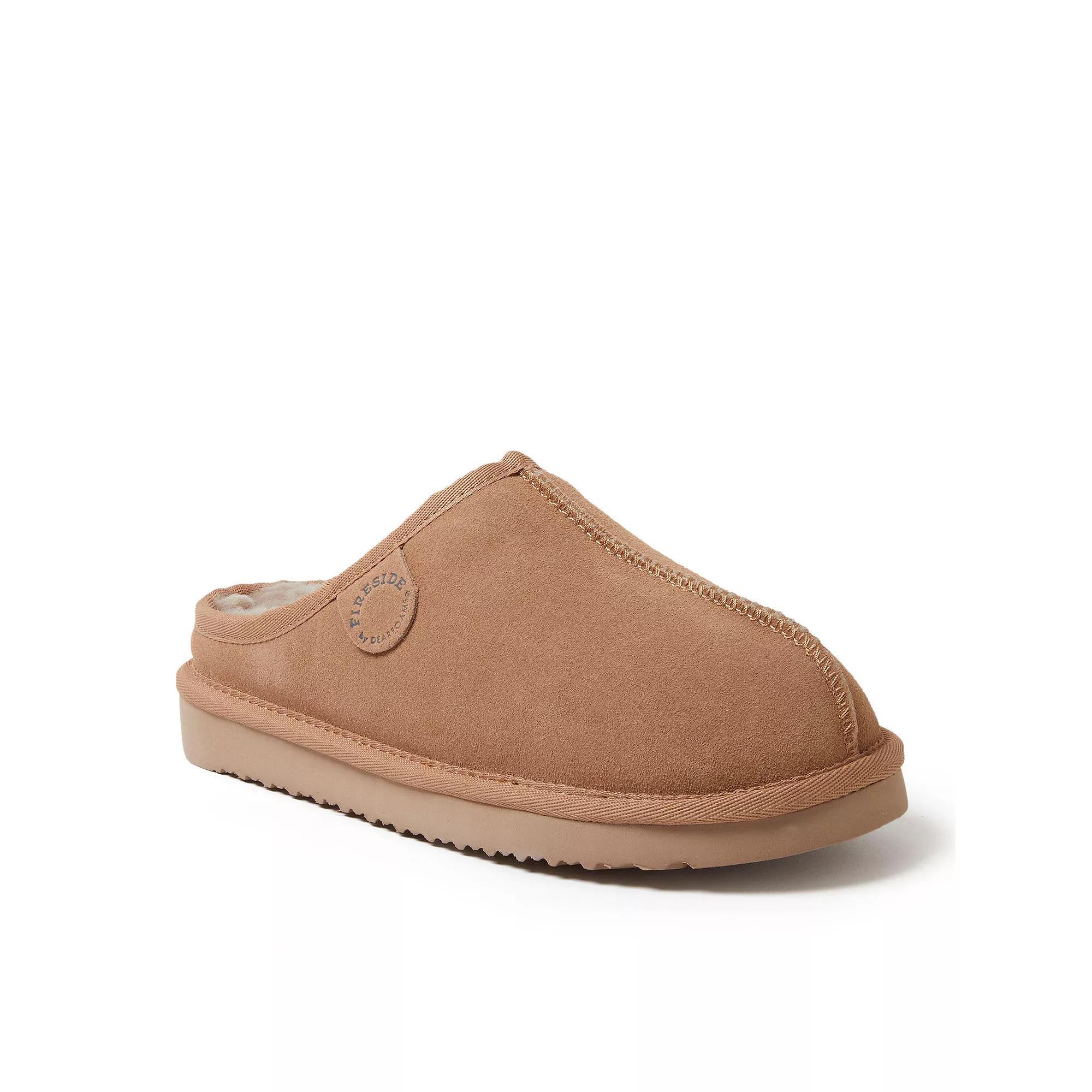 Women's Fireside By Dearfoams Greta Wool-Lined Clog Slippers, Size: 9, Black Product Image