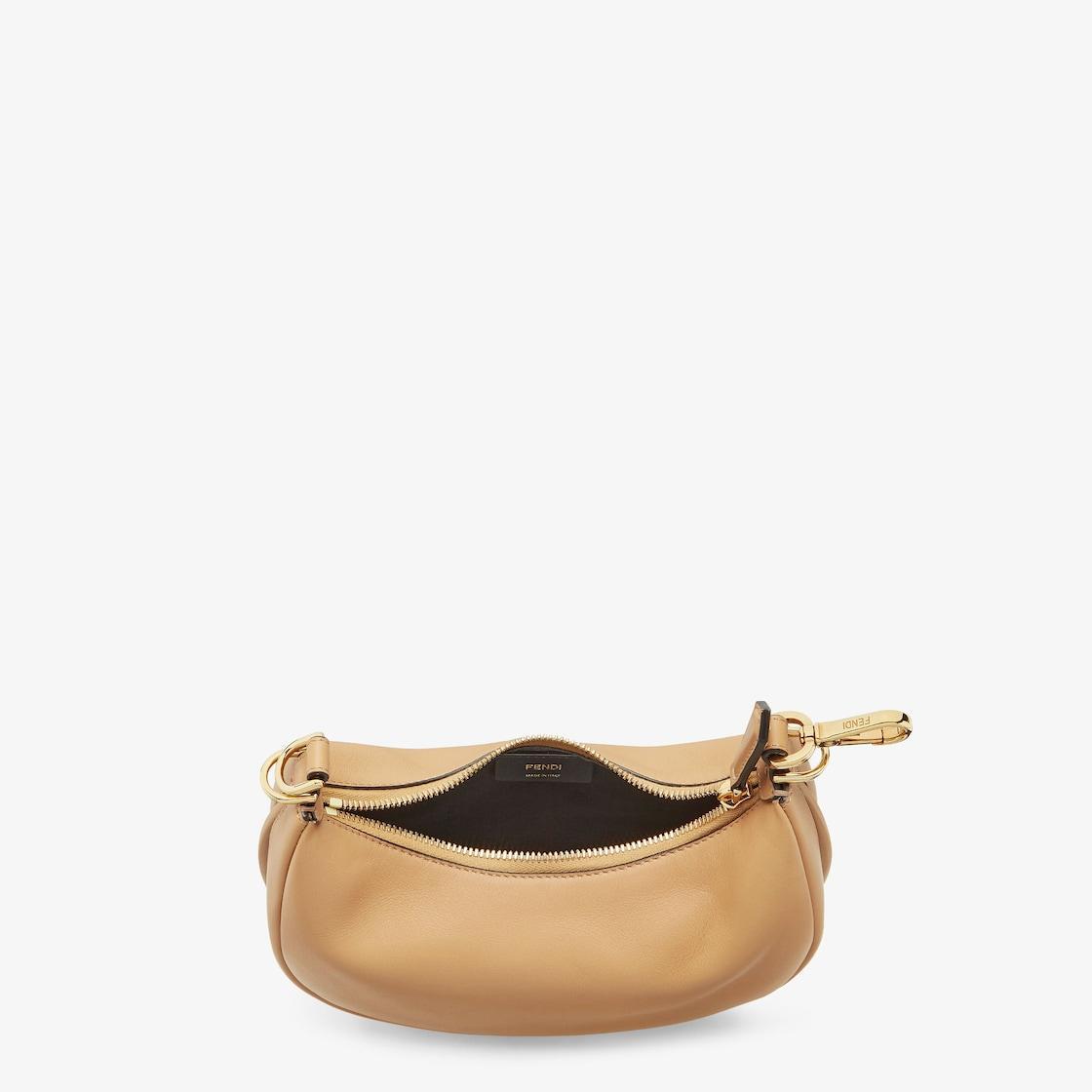 Fendigraphy MiniBeige leather mini-bag Product Image