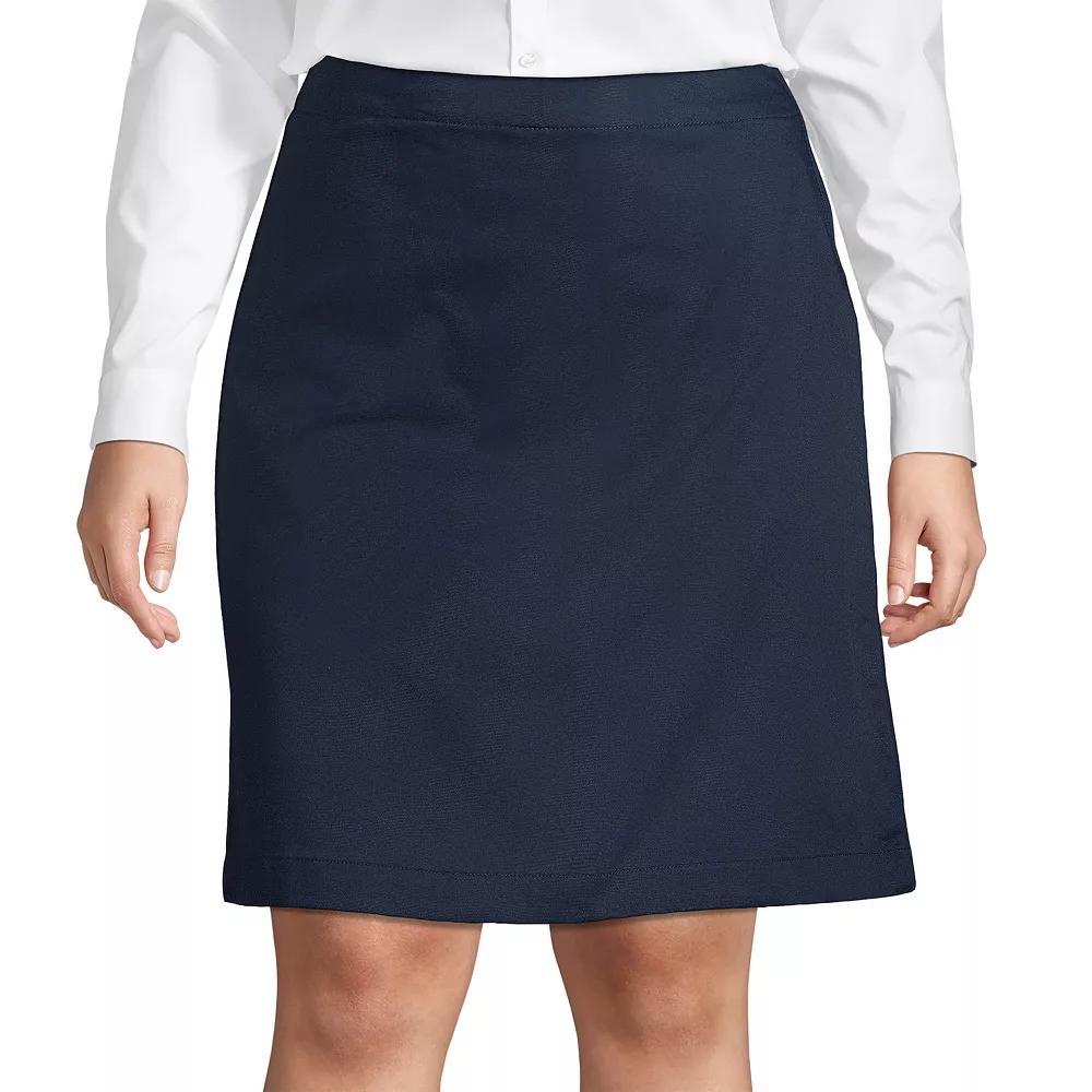 Plus Size Lands' End School Uniform Blend Chino Skort, Women's, Size: 18 W, Classic Blue Product Image