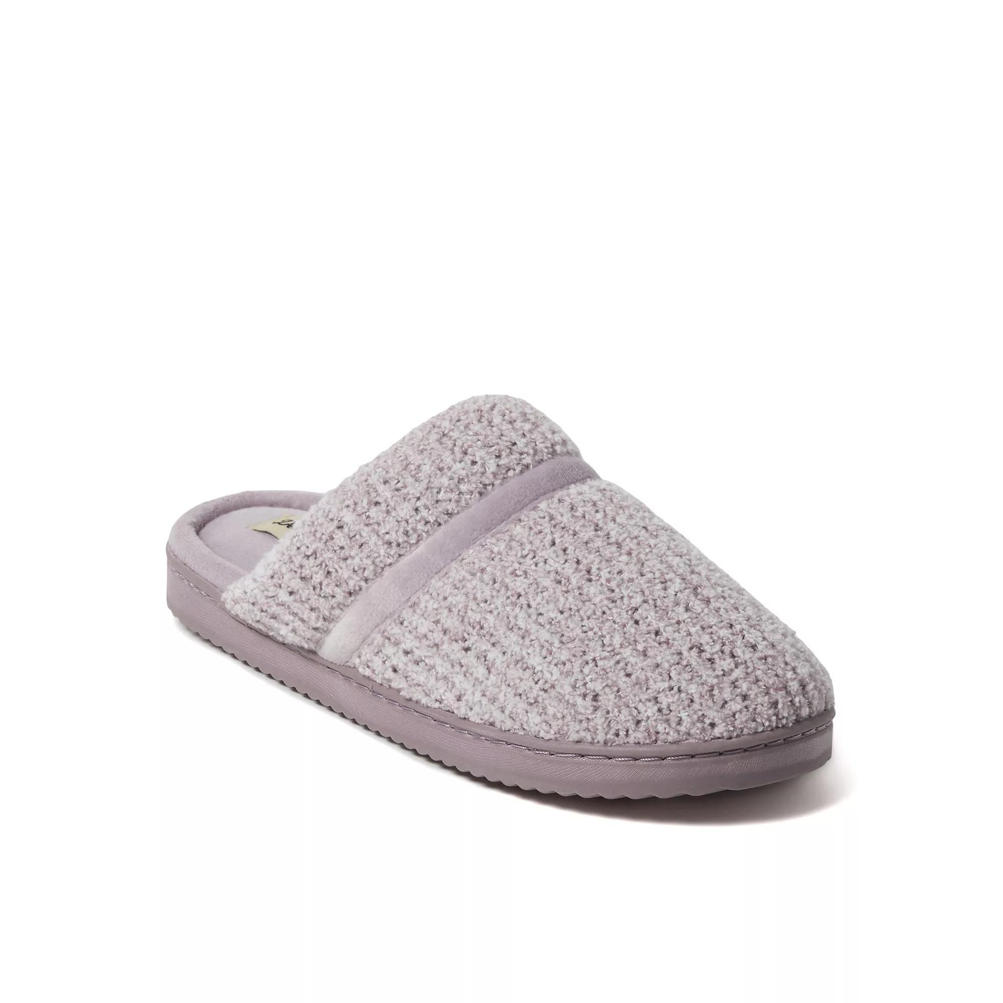 Dearfoams Serena Marled Chenille Women's Scuff Slippers, Size: XL, Peacoat Product Image