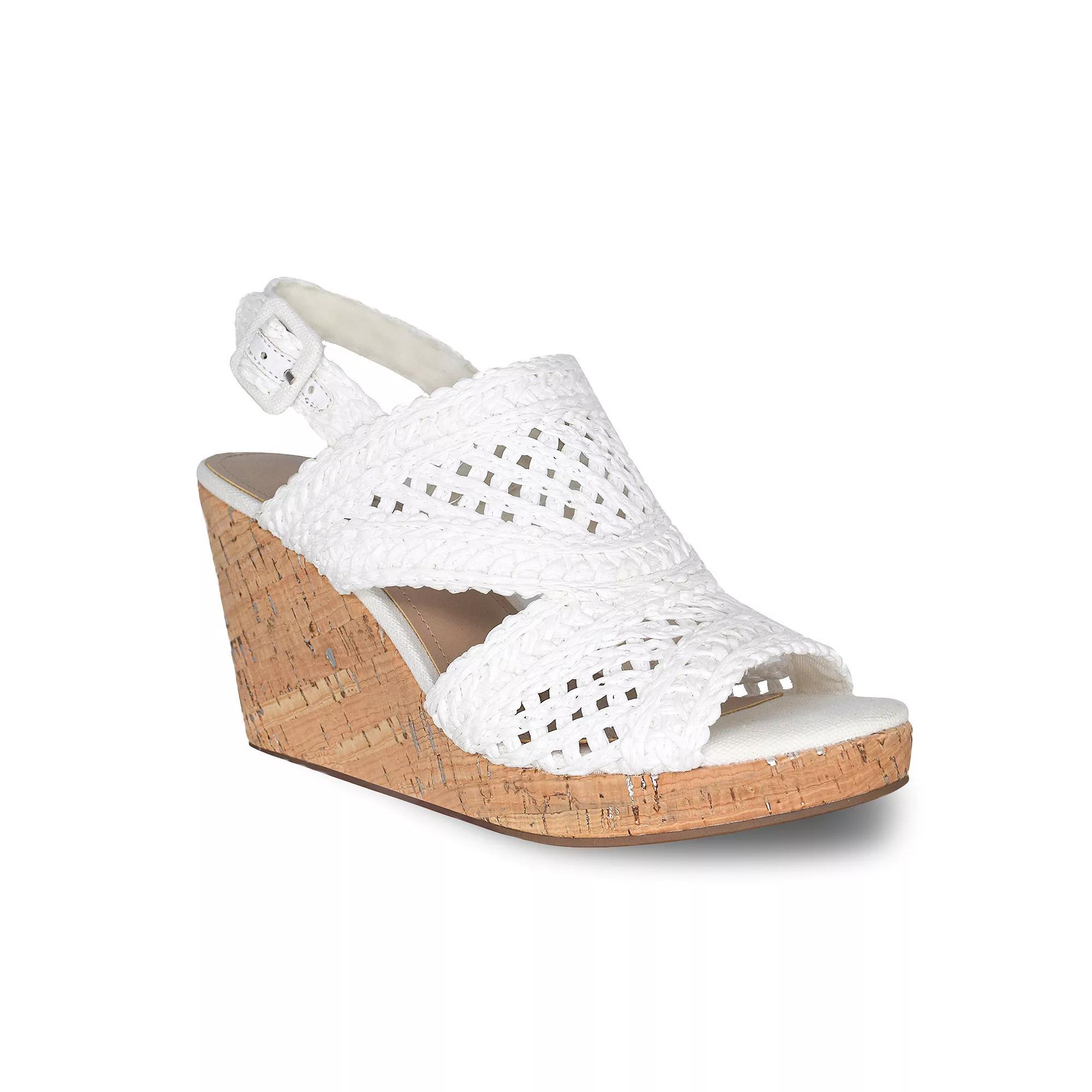 Impo Teangi Women's Wedge Sandals, Size: 11, White Product Image