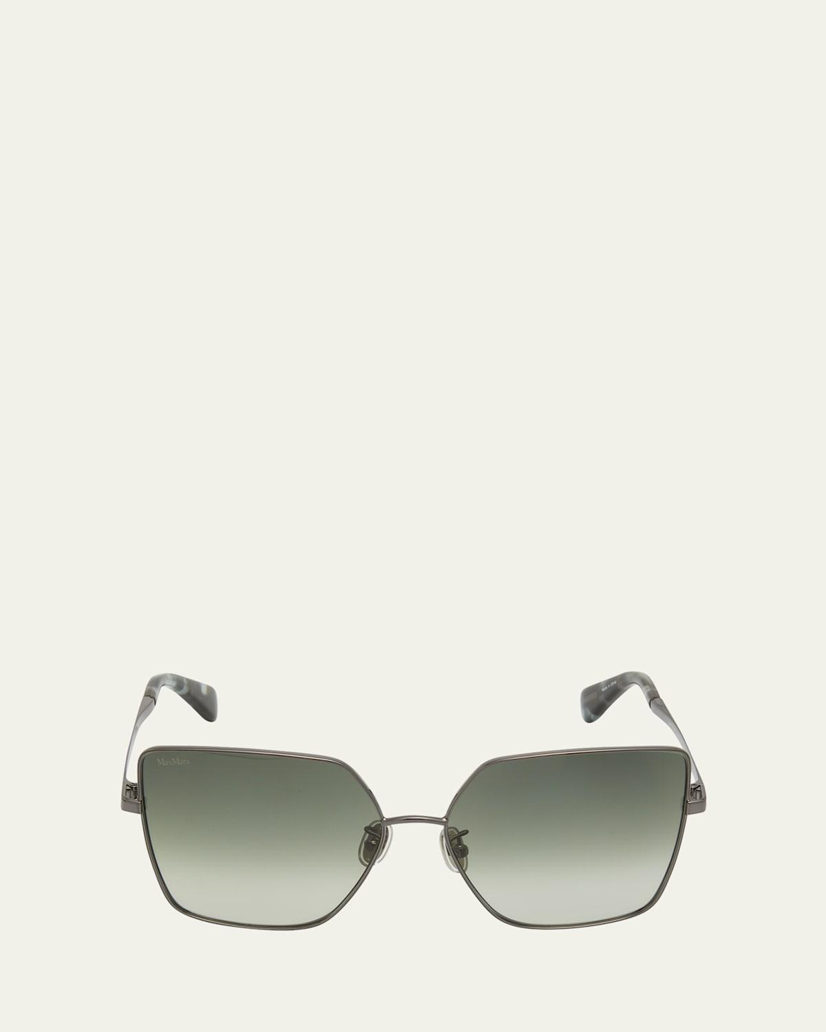 Tonal Metal Butterfly Sunglasses Product Image