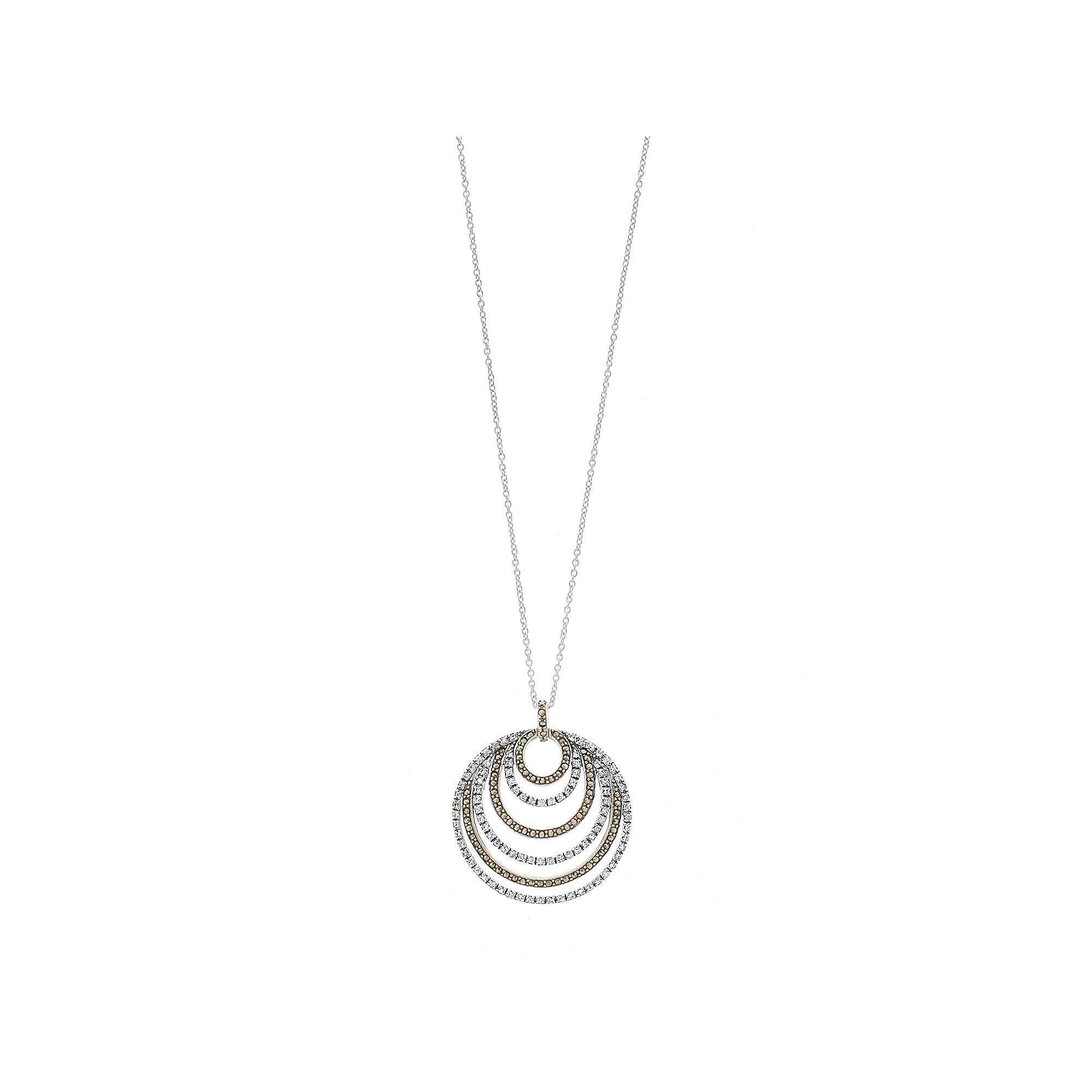 Sunkissed Sterling Cubic Zirconia Heart Pendant Necklace, Women's, Gold Tone Product Image