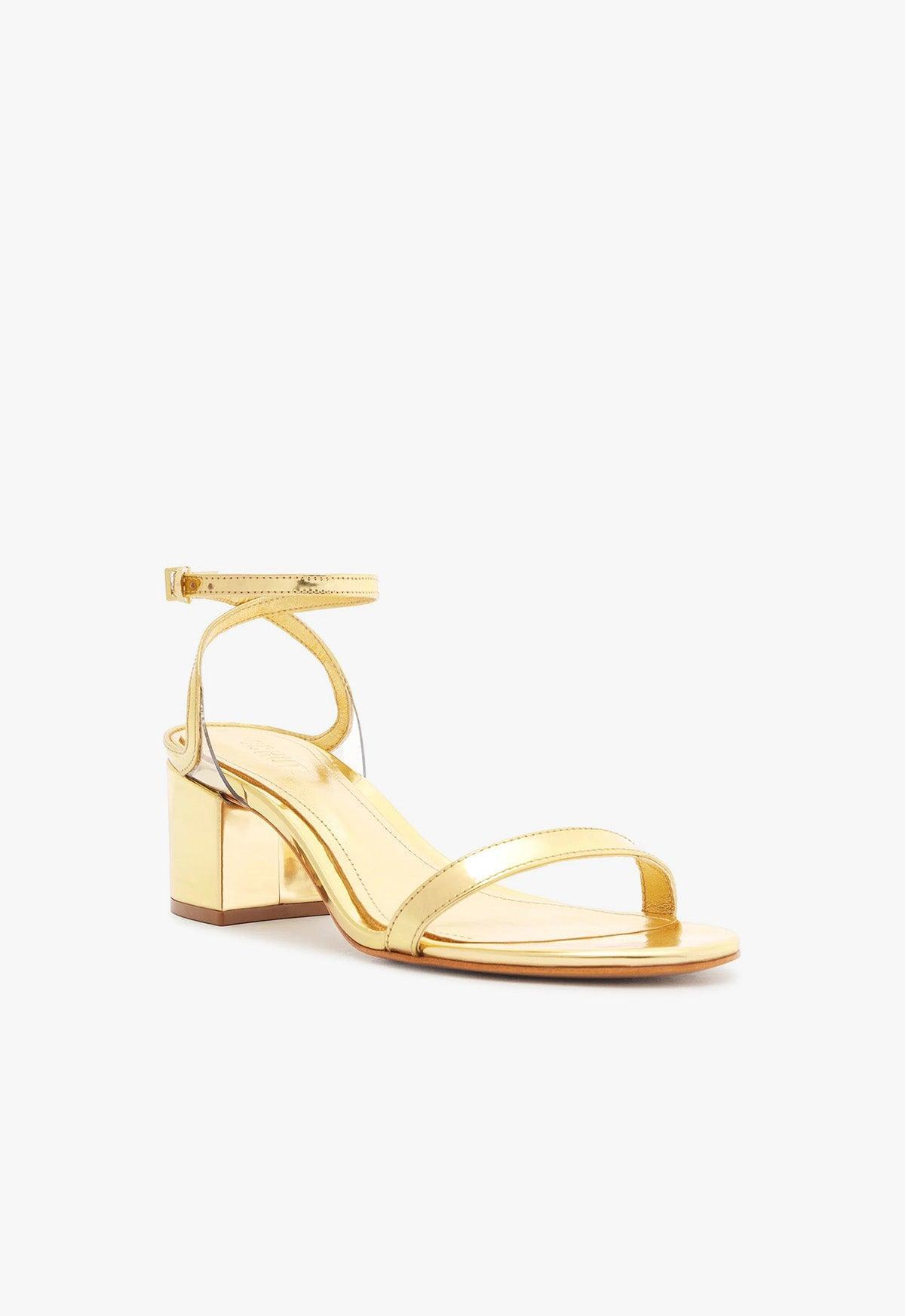 Skye Mid Block Specchio Leather Sandal Product Image