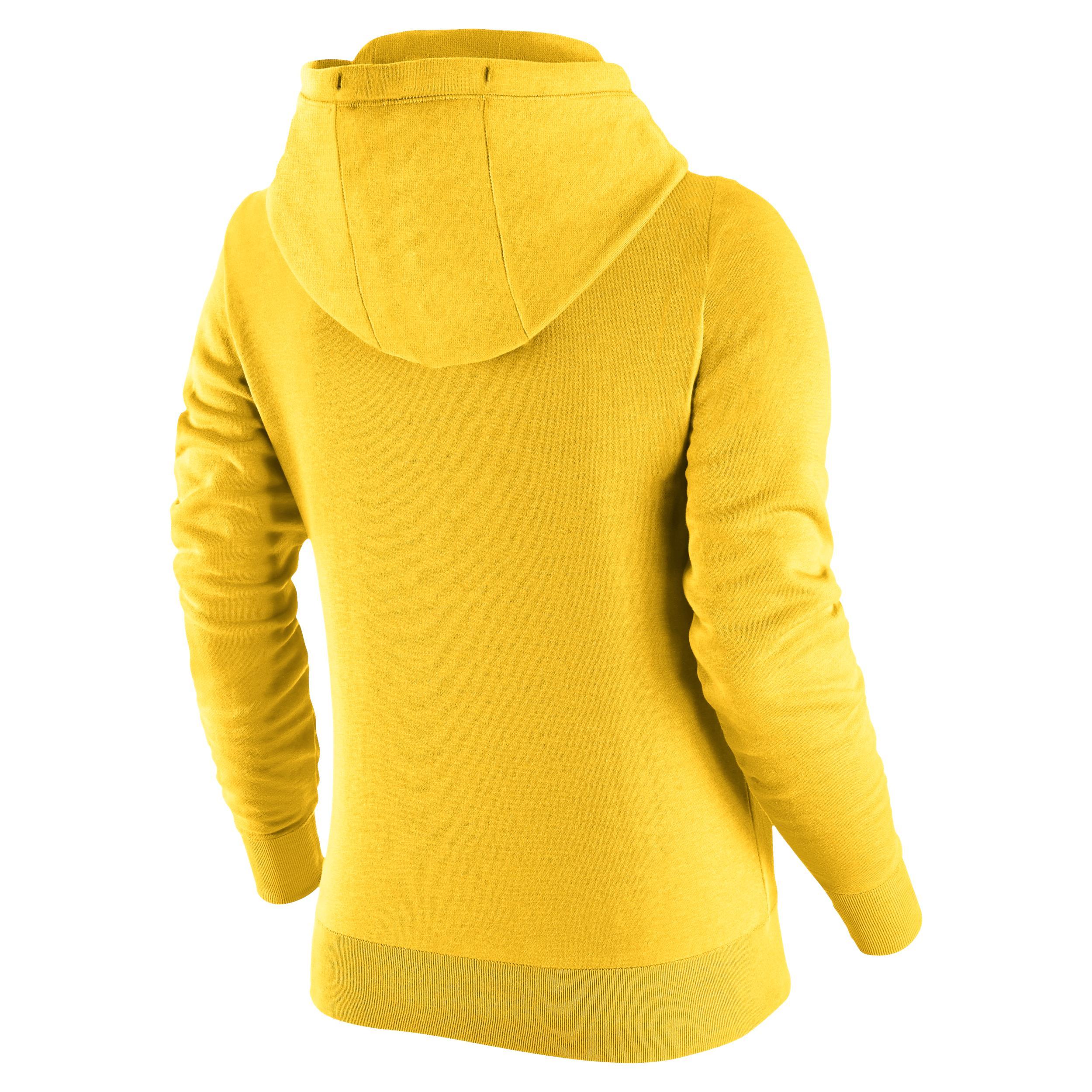Golden State Warriors Club Fleece 2023/24 City Edition Women's Nike NBA Funnel-Neck Hoodie Product Image