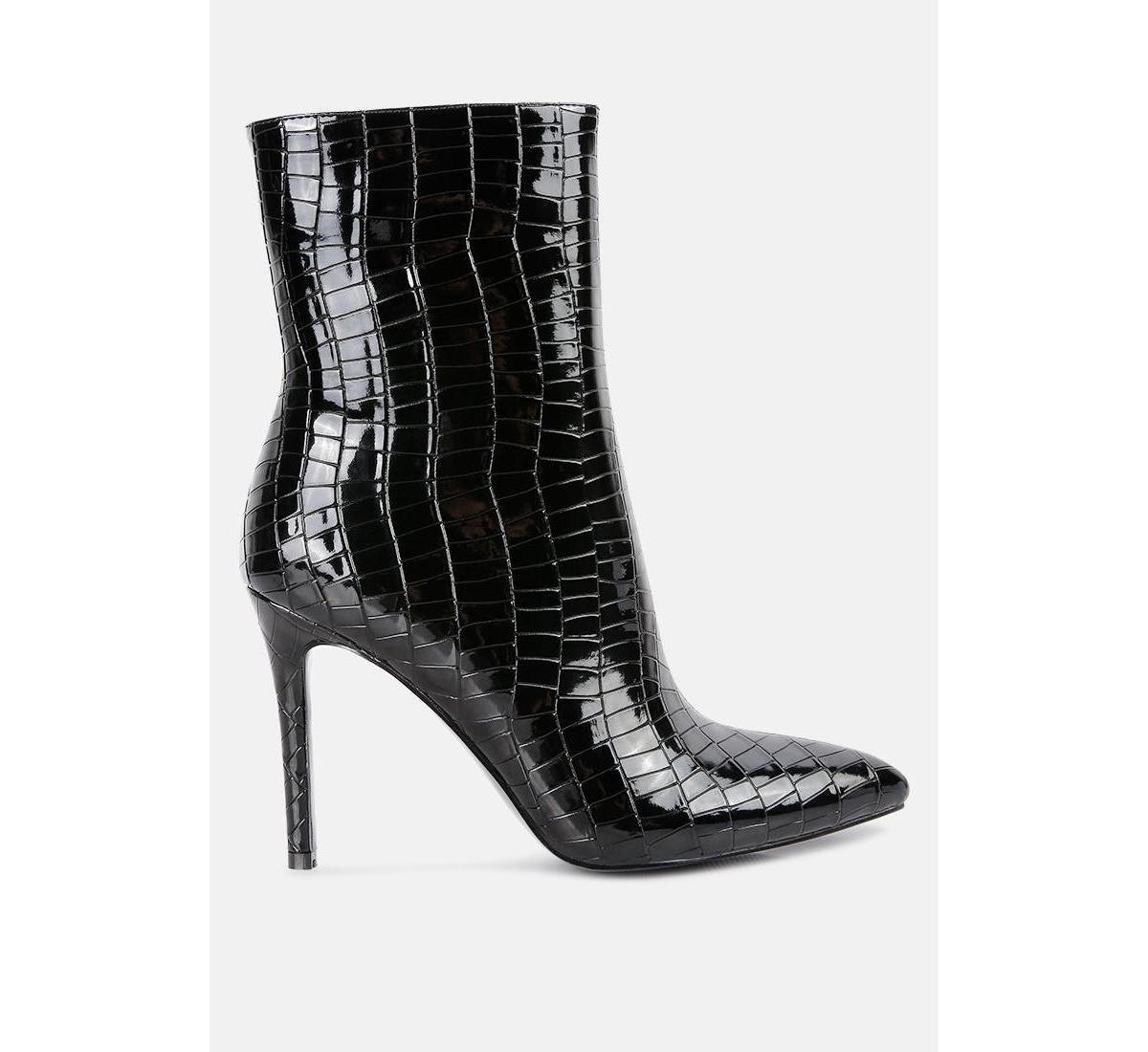 London Rag Momoa Women's Heeled Ankle Boots, Size: 5, Red Product Image