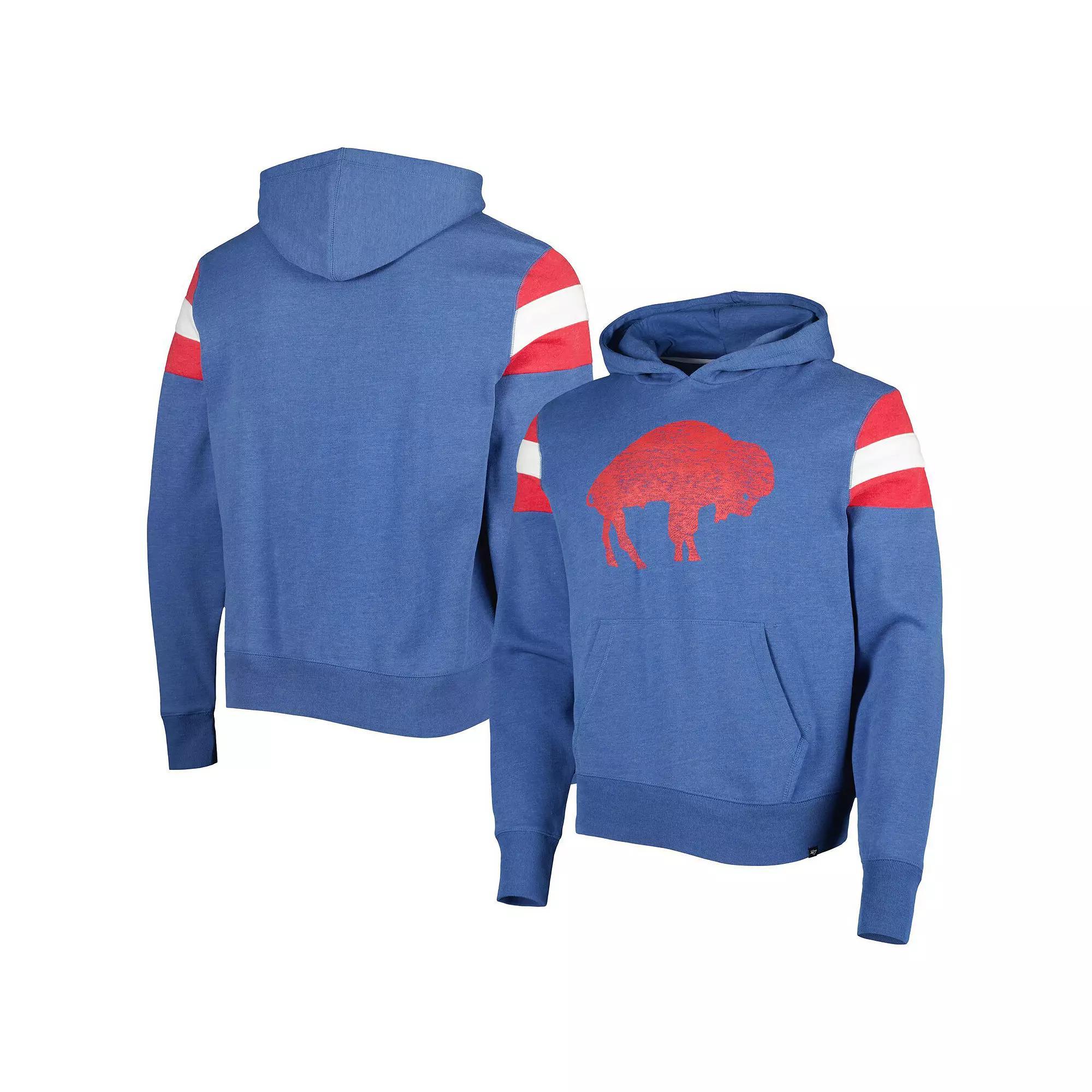 Men's '47 Royal Buffalo Bills Legacy Premier Nico Pullover Hoodie, Size: 2XL, Blue Product Image