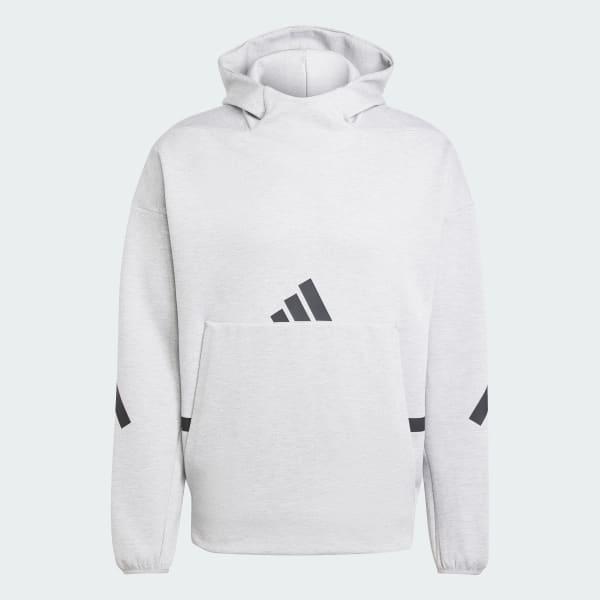 adidas Z.N.E. Hoodie Medium Grey Heather S Mens Product Image