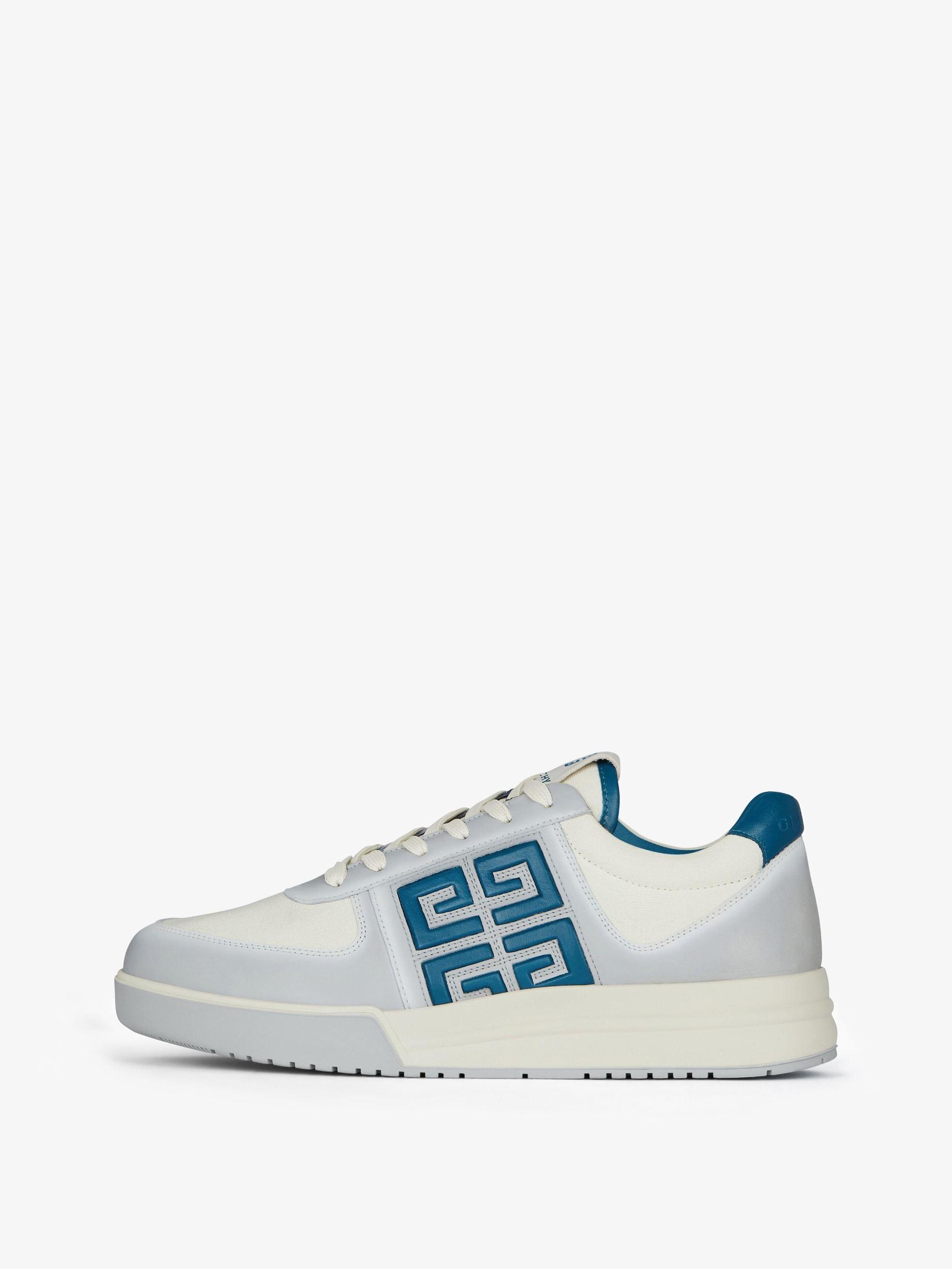 GIVENCHY G4 Sneakers In Gradient Leather And Canvas In White Product Image