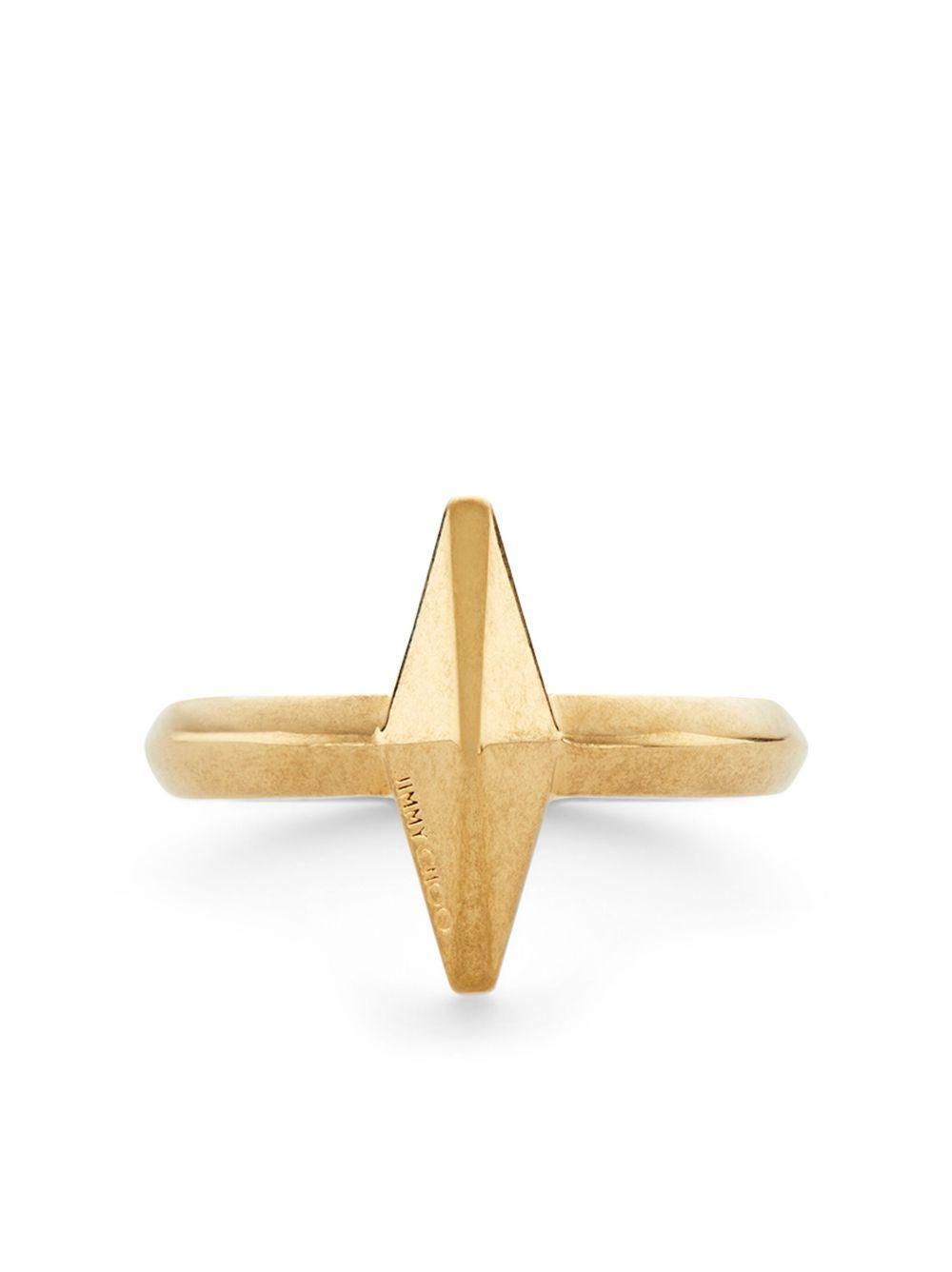 logo-engraved matte-finish ring Product Image