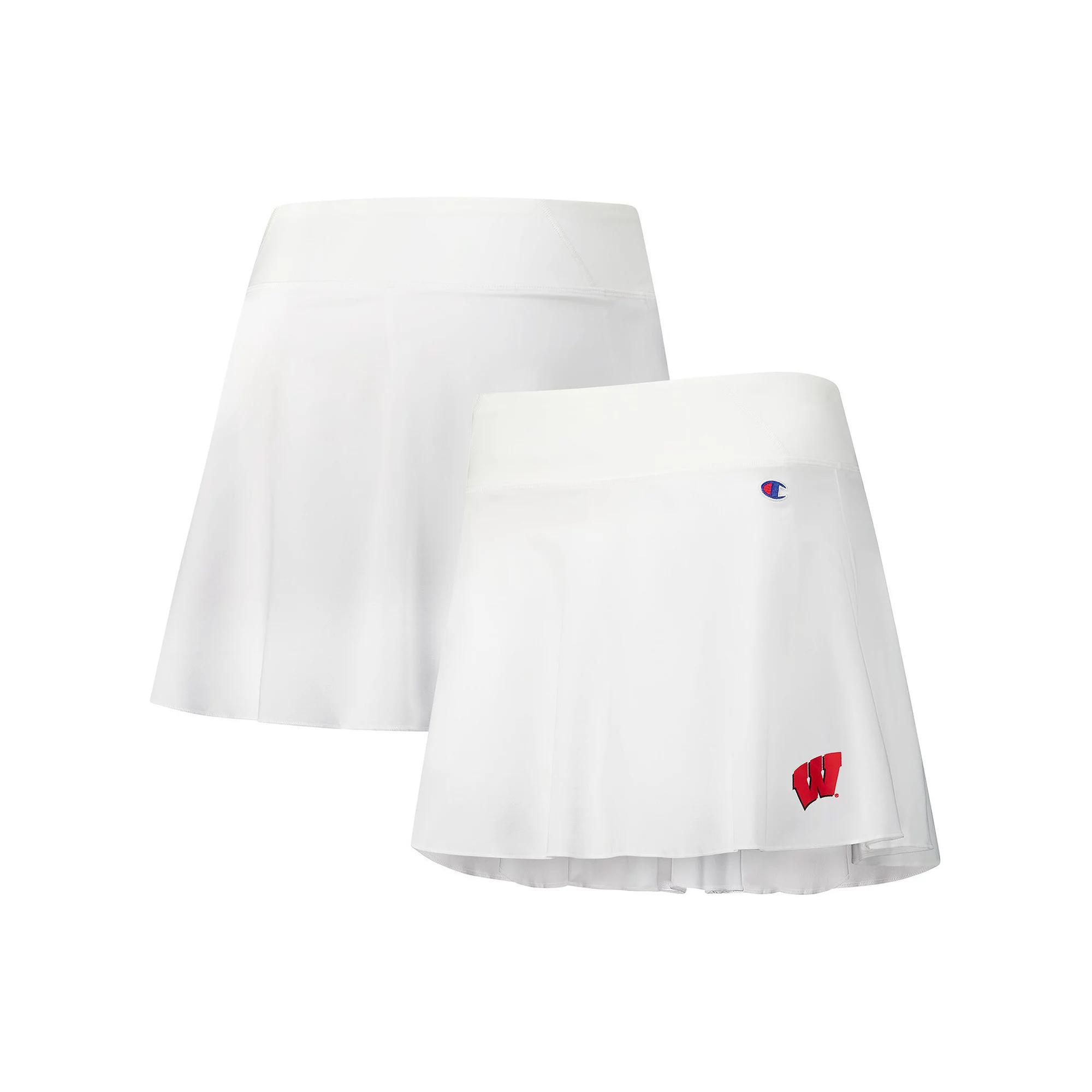 Women's Champion White Wisconsin Badgers Tailgate Soft Touch Skort, Size: XL Product Image
