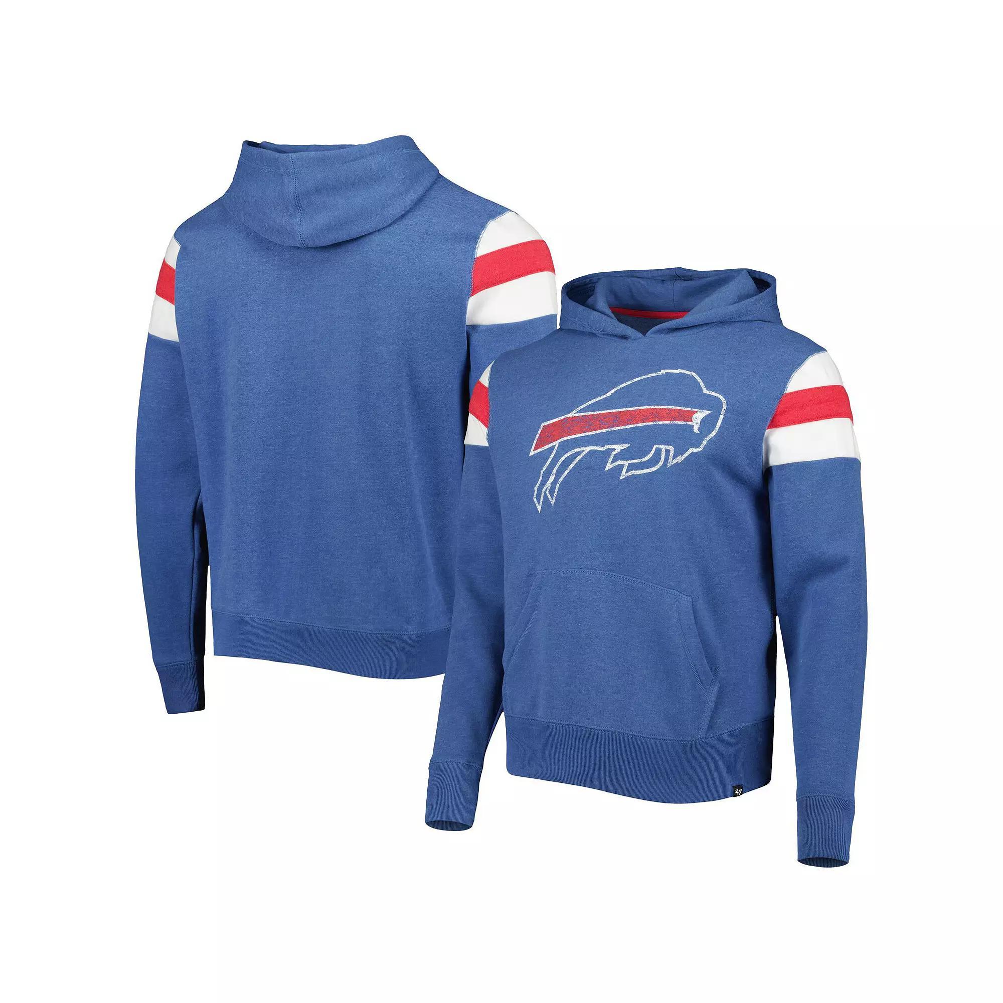 Mens 47 Heathered Royal Buffalo Bills Premier Nico Pullover Hoodie Product Image