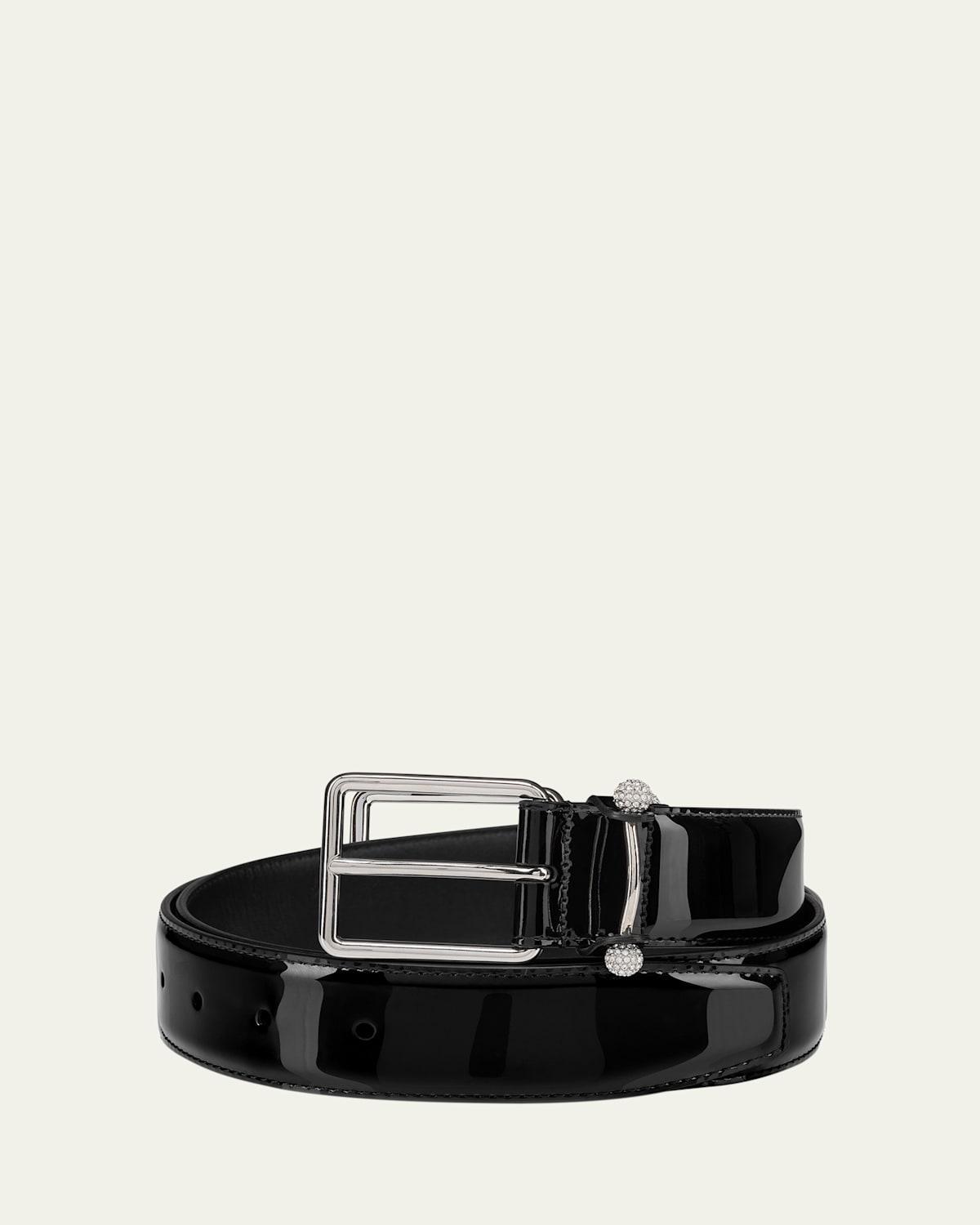 Mens Chambeliss Night Strass Patent Leather Belt Product Image