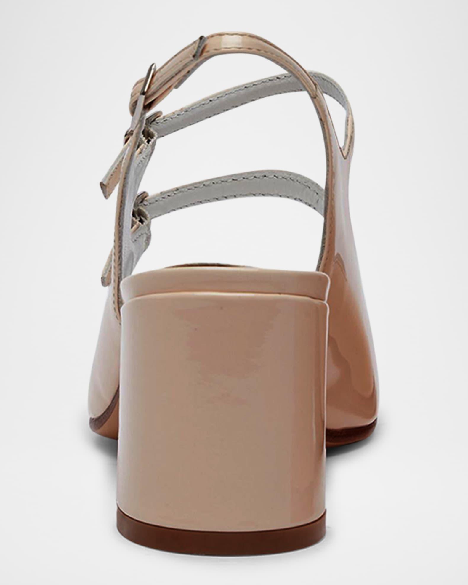 Banana Patent Mary Jane Slingback Pumps Product Image
