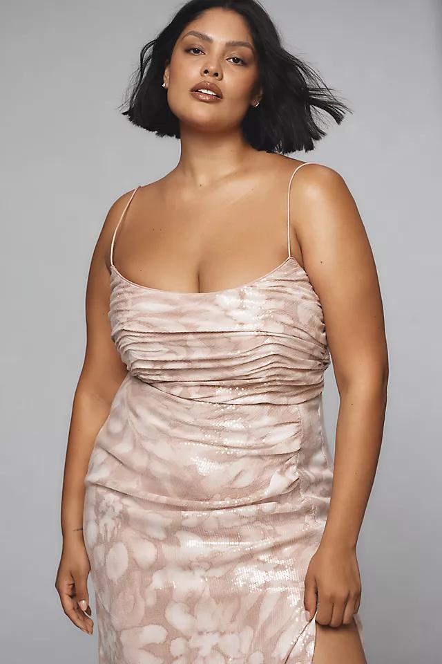 Hutch Plus Luxe Ruched Maxi Dress Product Image