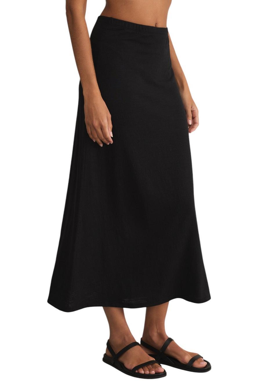 Delavine Textured Midi Skirt Product Image
