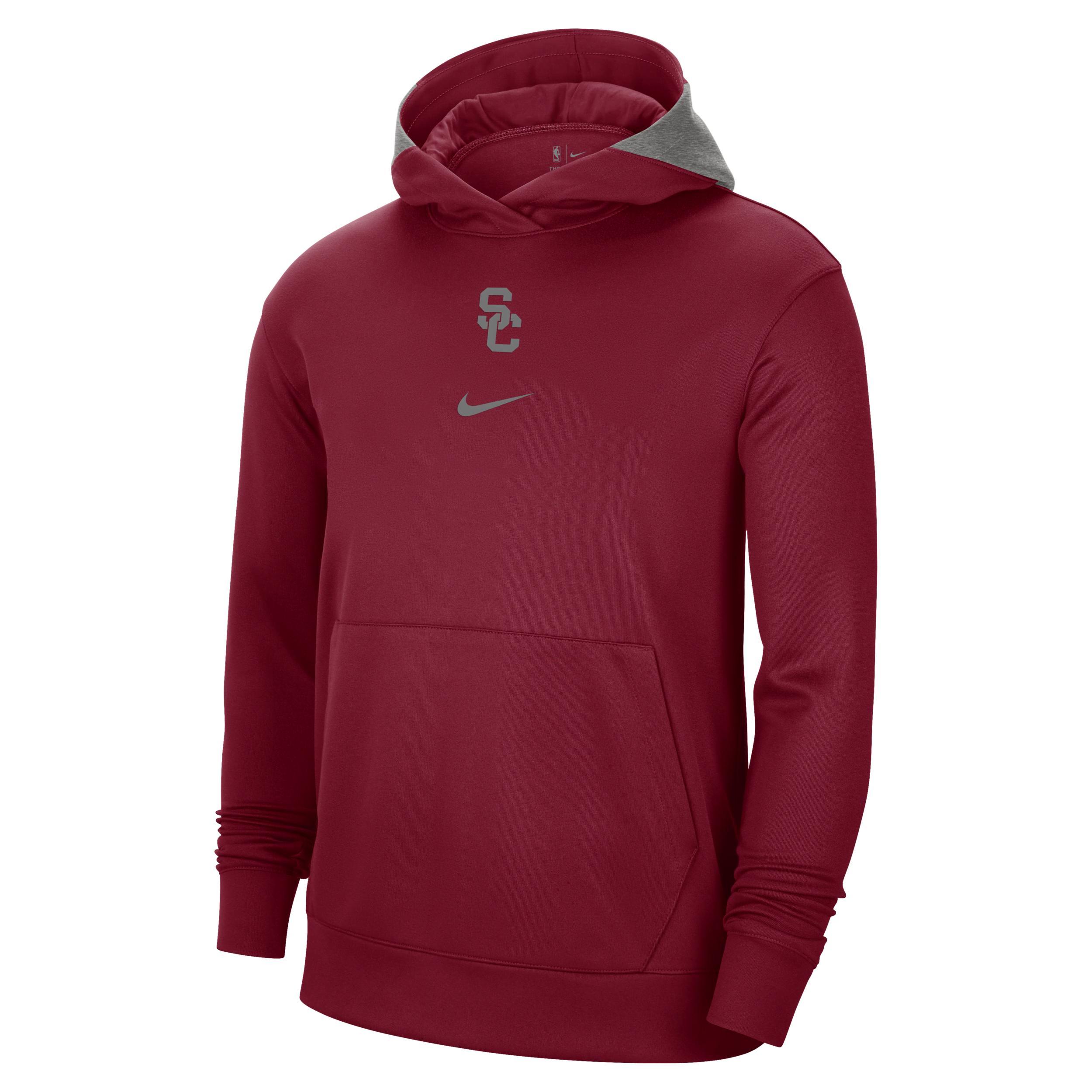 Mens Nike Heather Gray Oklahoma State Cowboys Team Basketball Spotlight Performance Pullover Hoodie Product Image