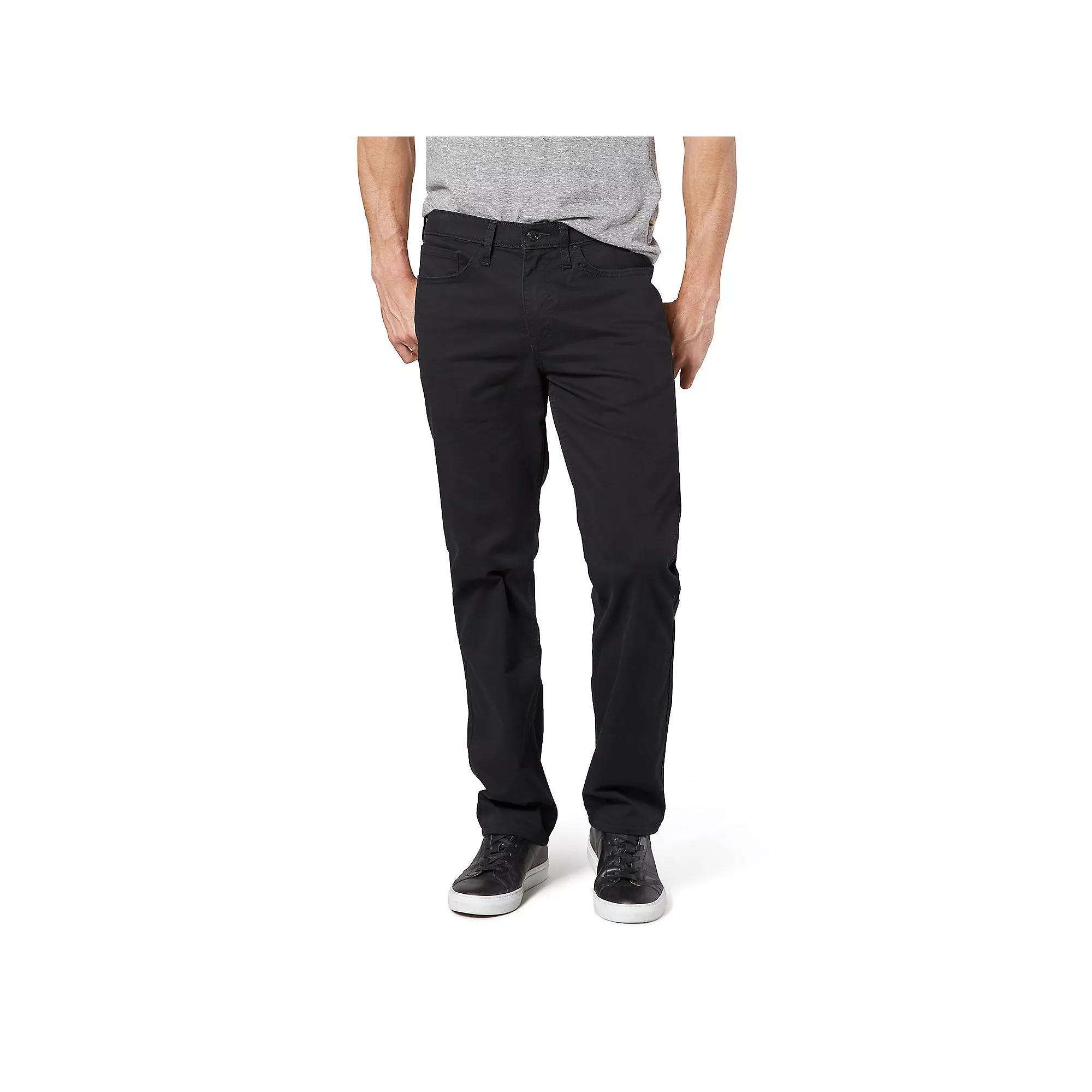 Men's Dockers® Jean Cut Khaki All-Seasons Tech Straight-Fit Pants, Size: 34X34, Black Product Image