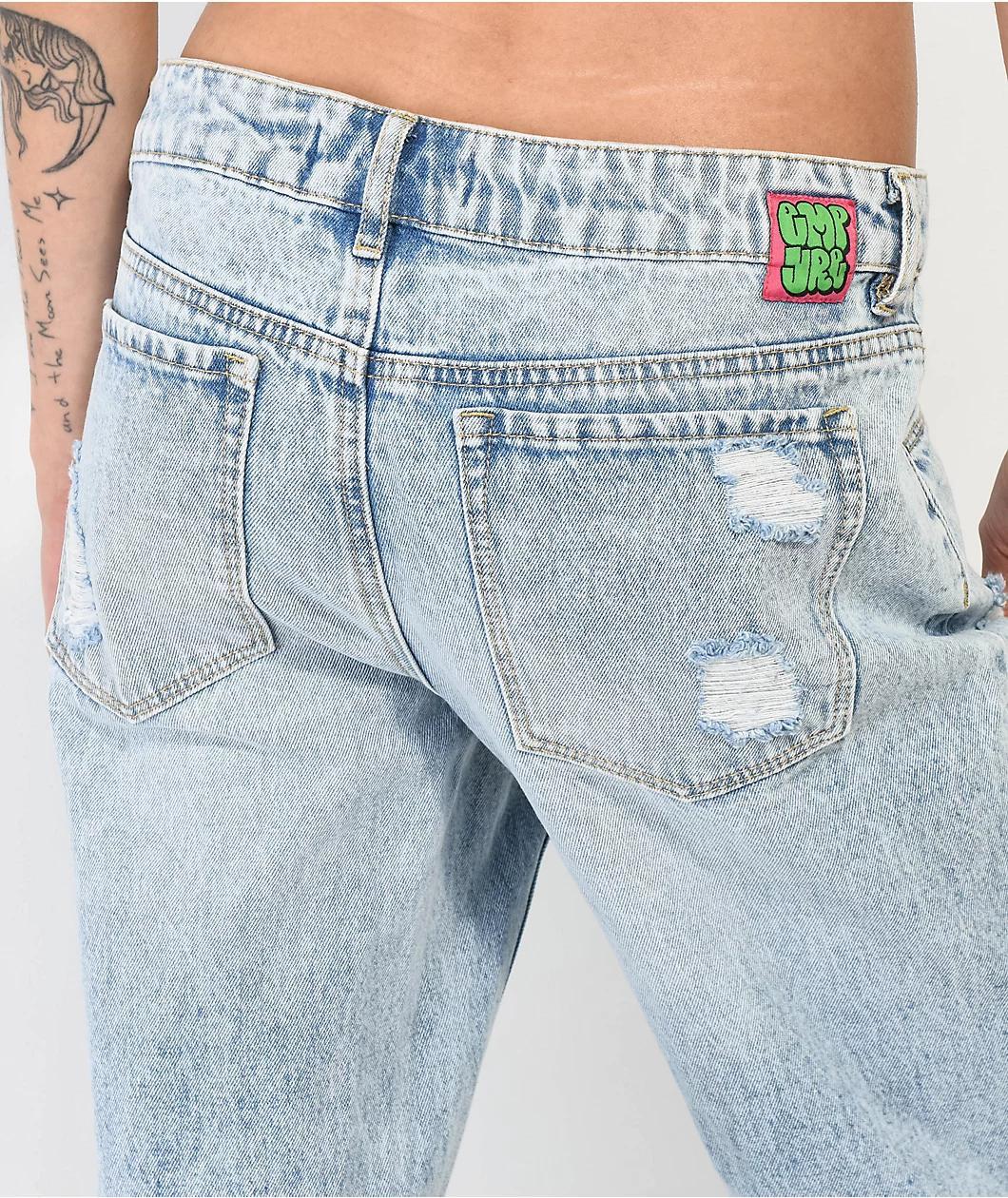 Empyre Zia Low-rise Split Hem Denim Jeans Product Image