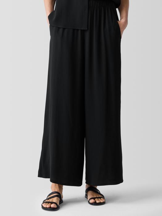 Silk Georgette Crepe Wide-Leg Pant Product Image