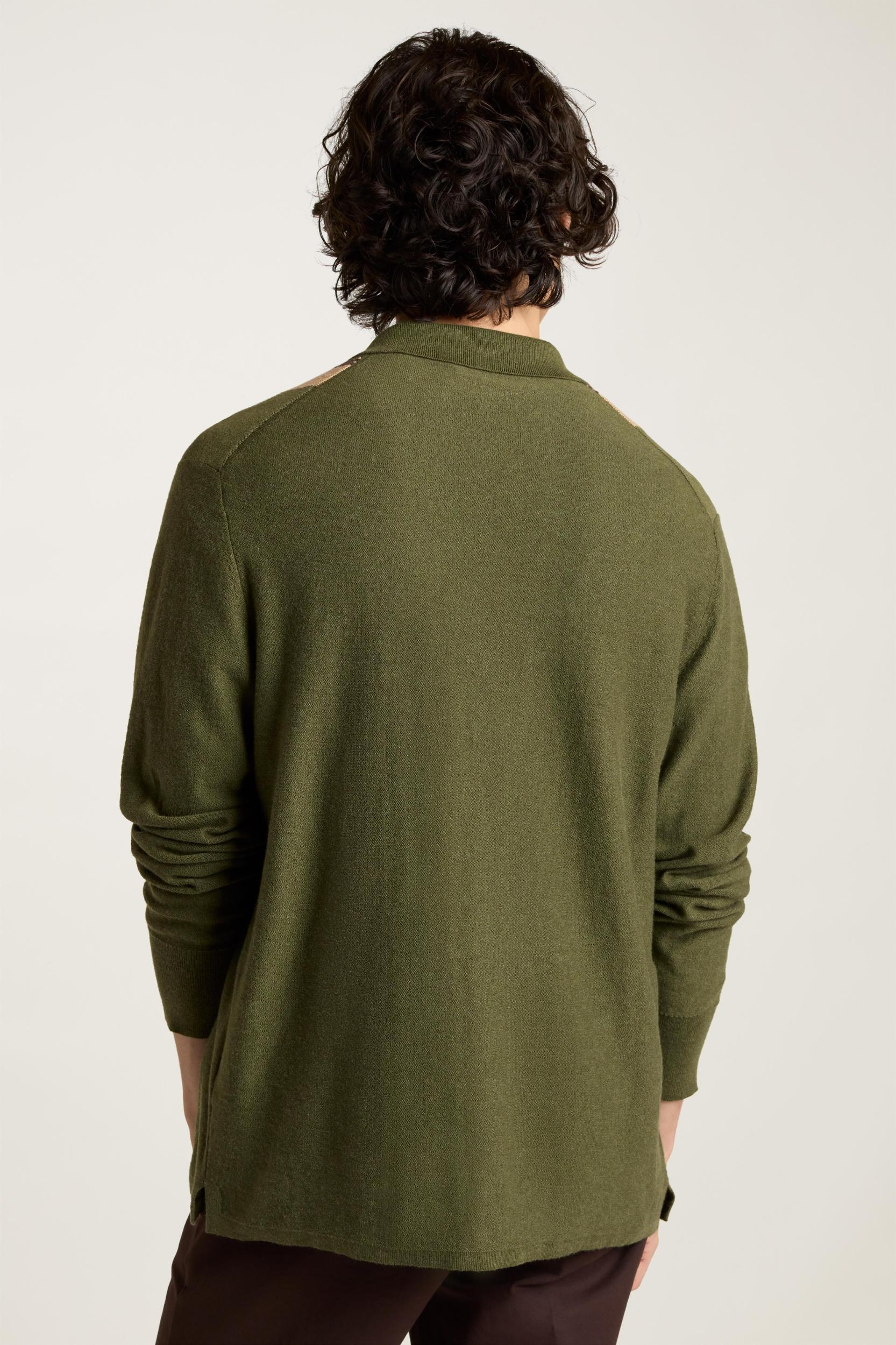 Hudson Long Sleeve Sweater Polo Product Image