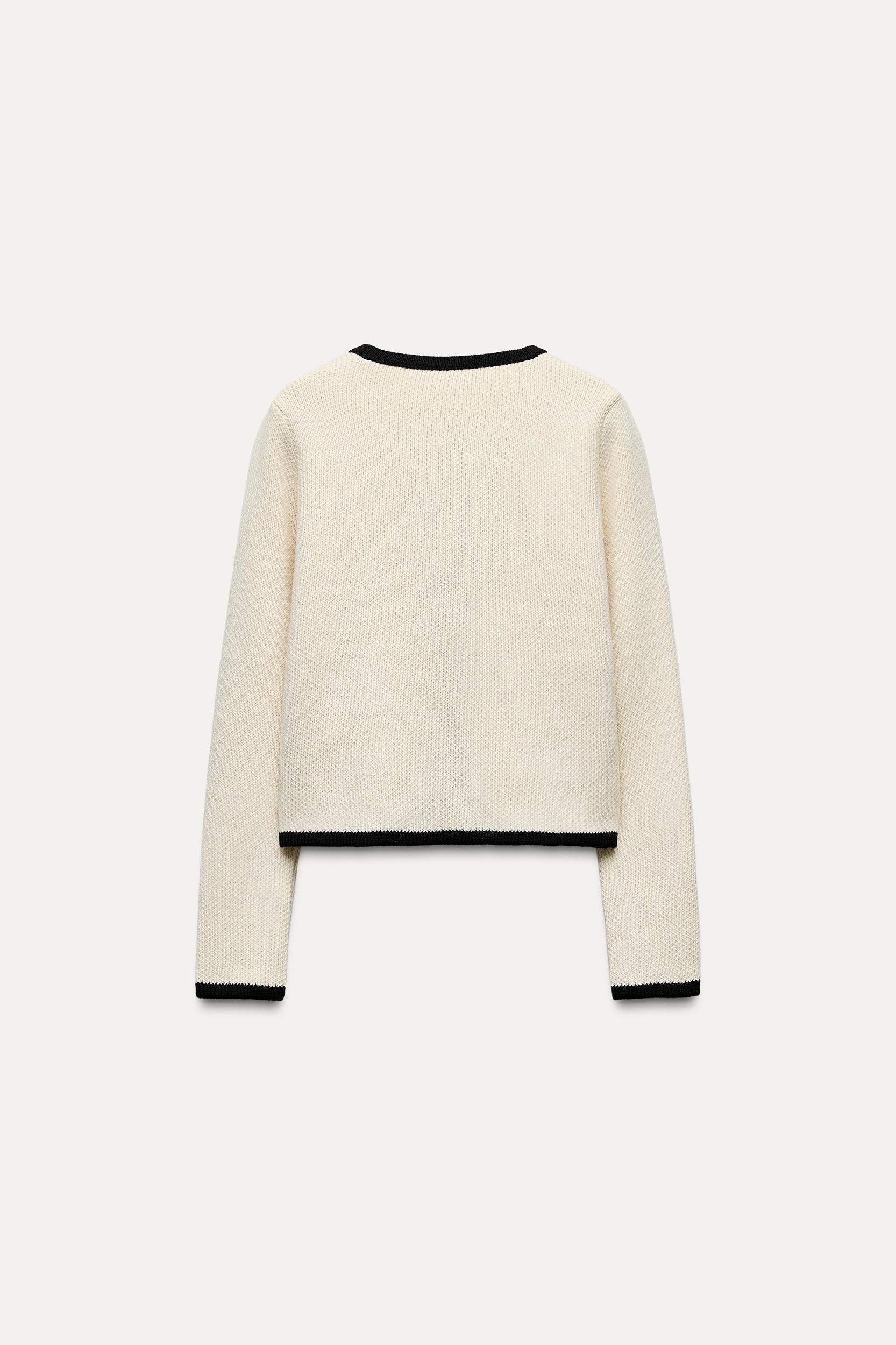 KNIT CARDIGAN WITH TIES Product Image