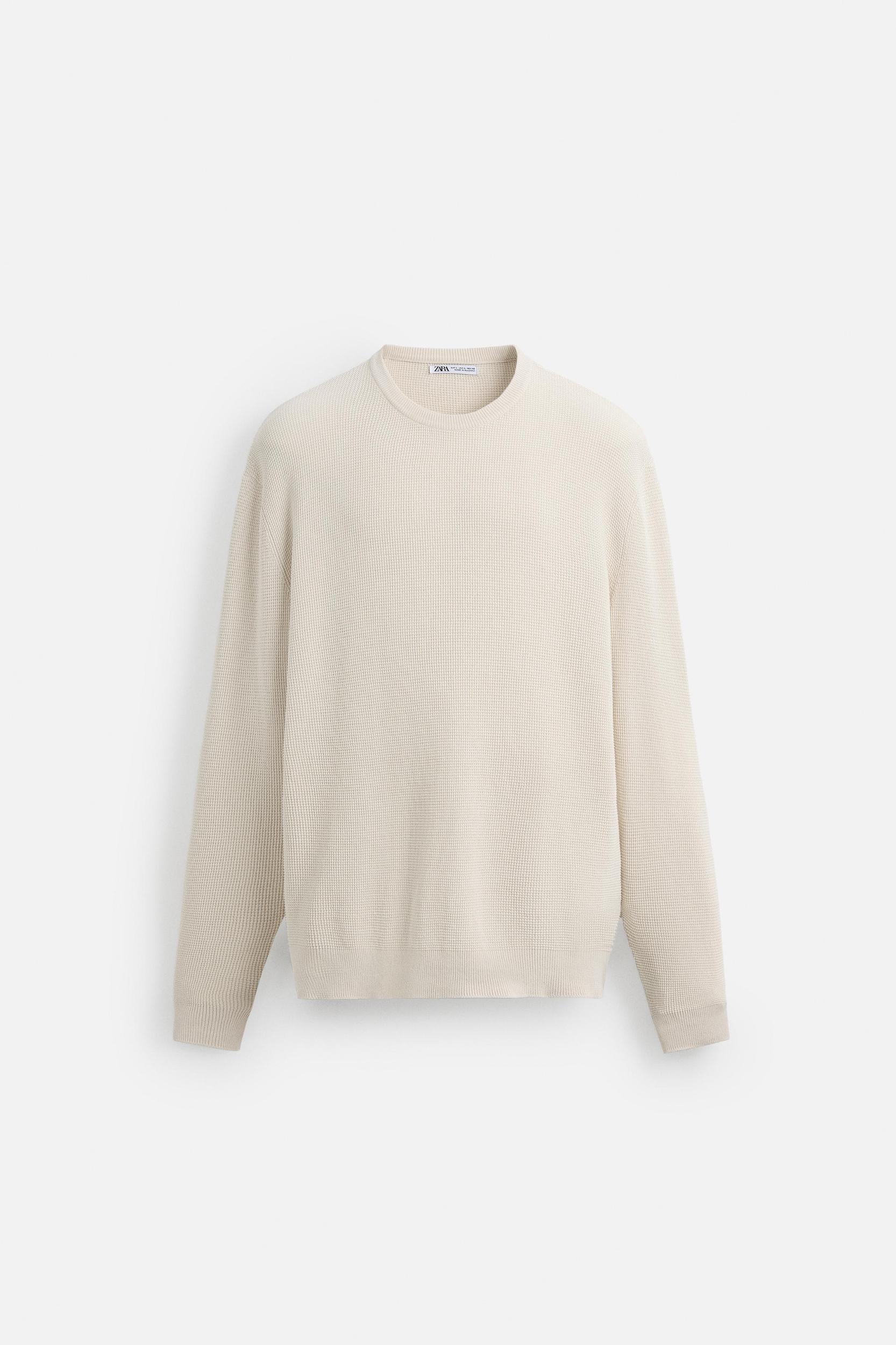 BASIC TEXTURED KNIT SWEATER Product Image