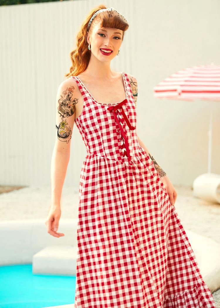 Jam Gingham Corset Dress Product Image