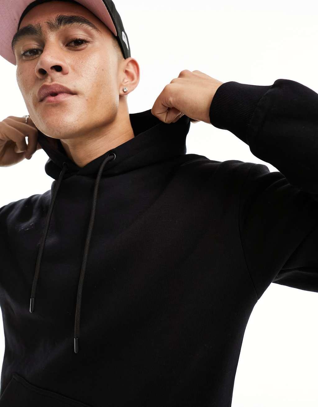 Jack & Jones oversized hoodie in navy Product Image
