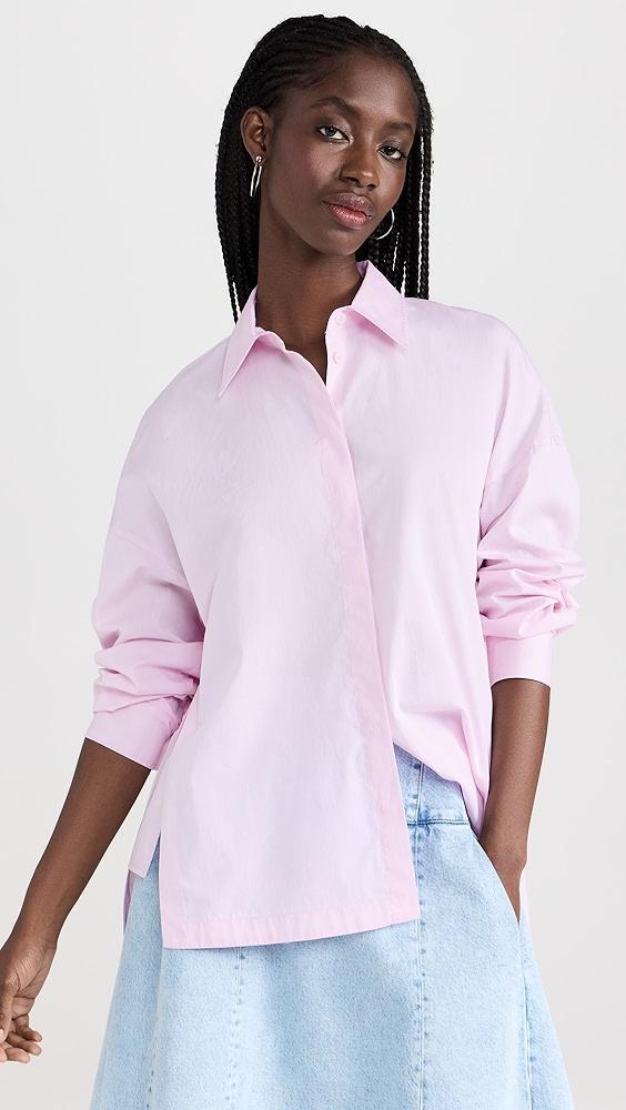 Tibi Shirting Gabe Oversized Shirt | Shopbop Product Image