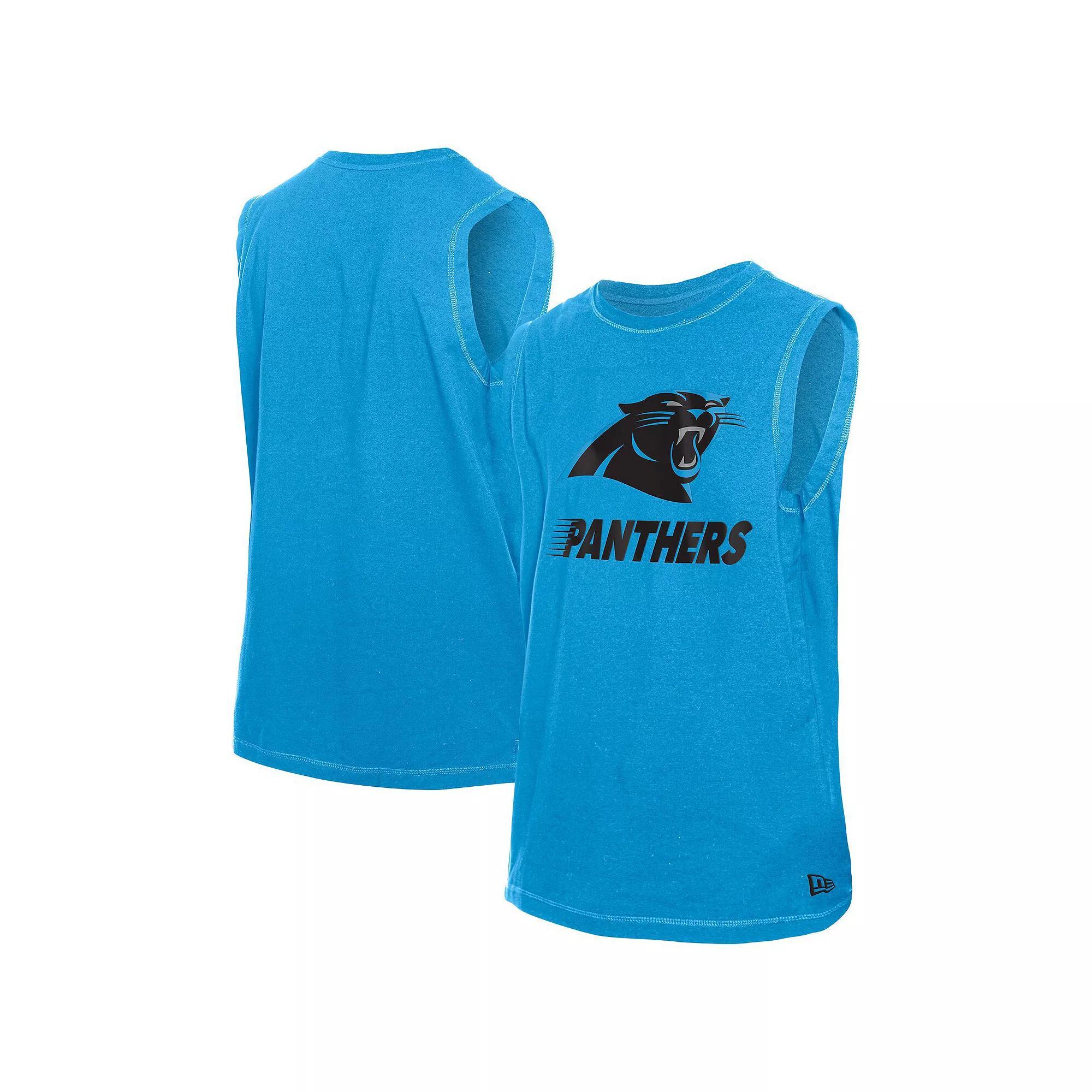 Men's New Era  Blue Carolina Panthers Leisure Collection Tank Top, Size: Medium Product Image