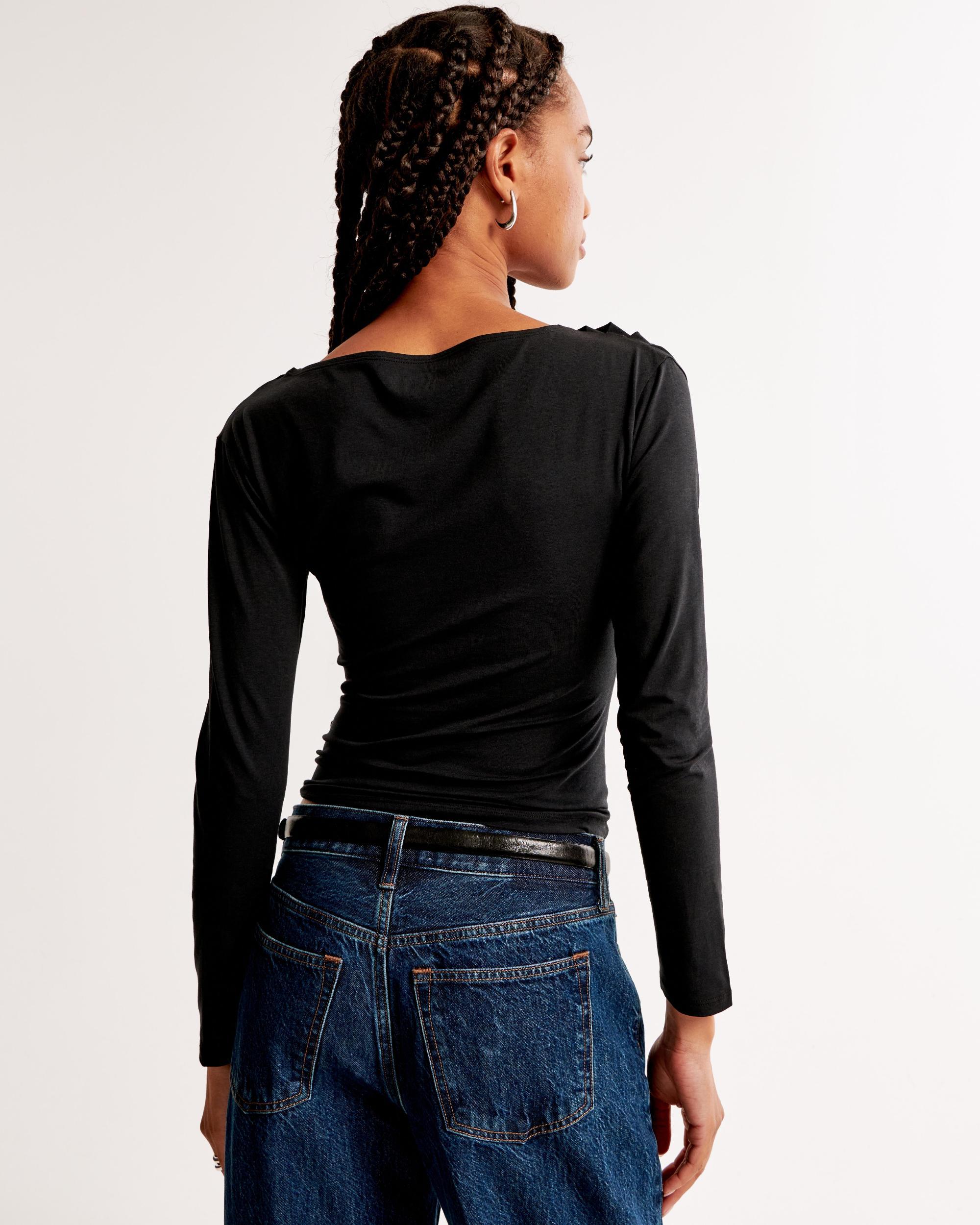 Long-Sleeve Slash Top Product Image