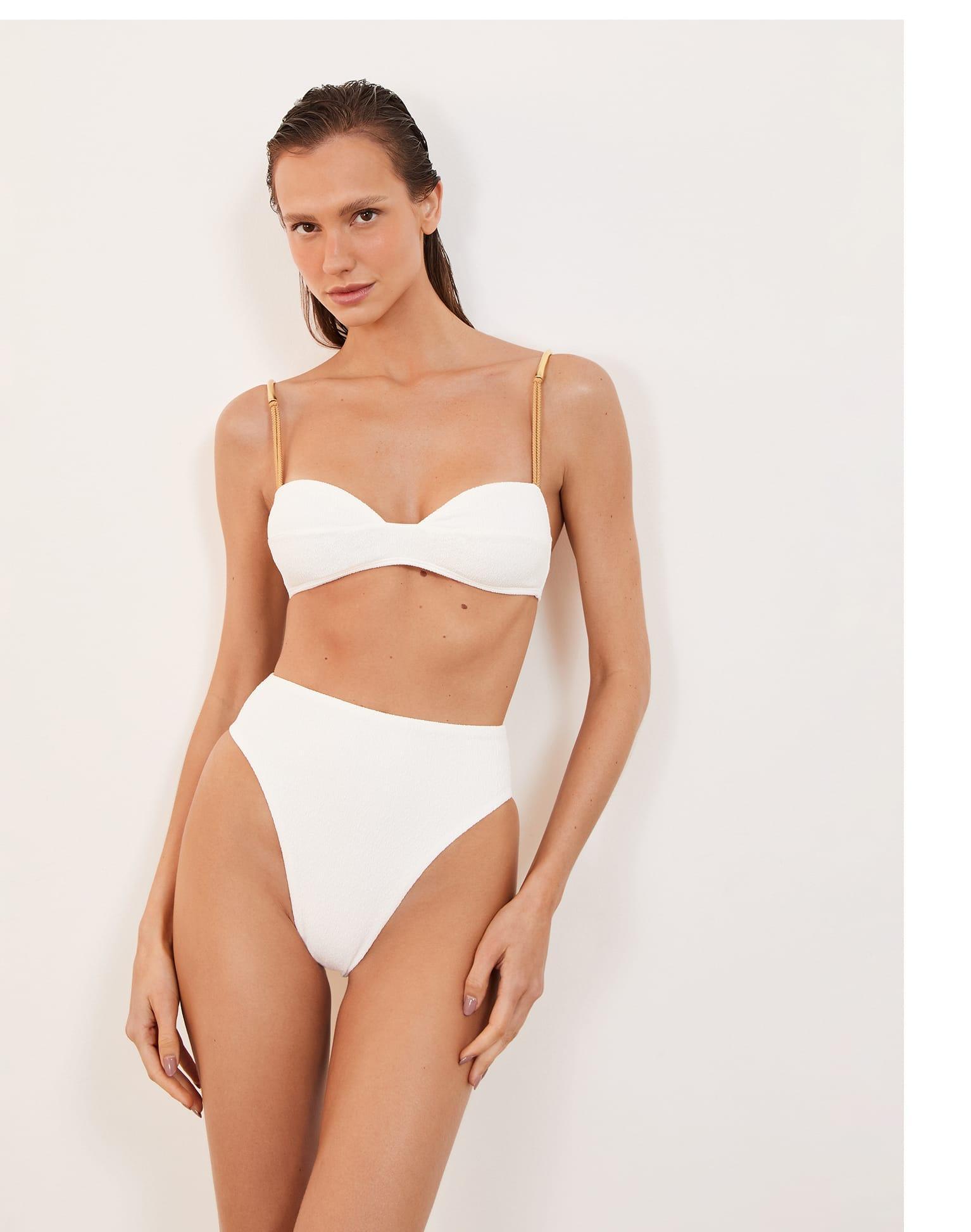 Firenze Gigi Hot Pant Bottom - White Product Image