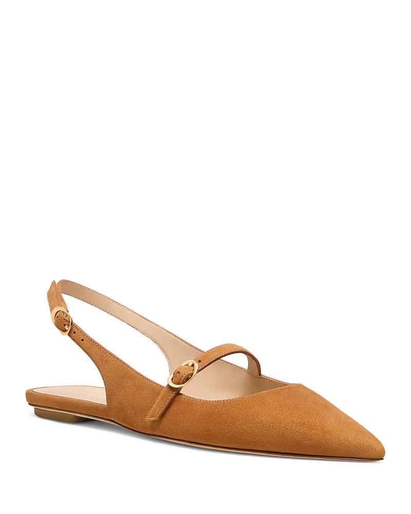 Stuart Weitzman Womens Emilia Pointed Toe Slingback Mary Jane Shoes Product Image
