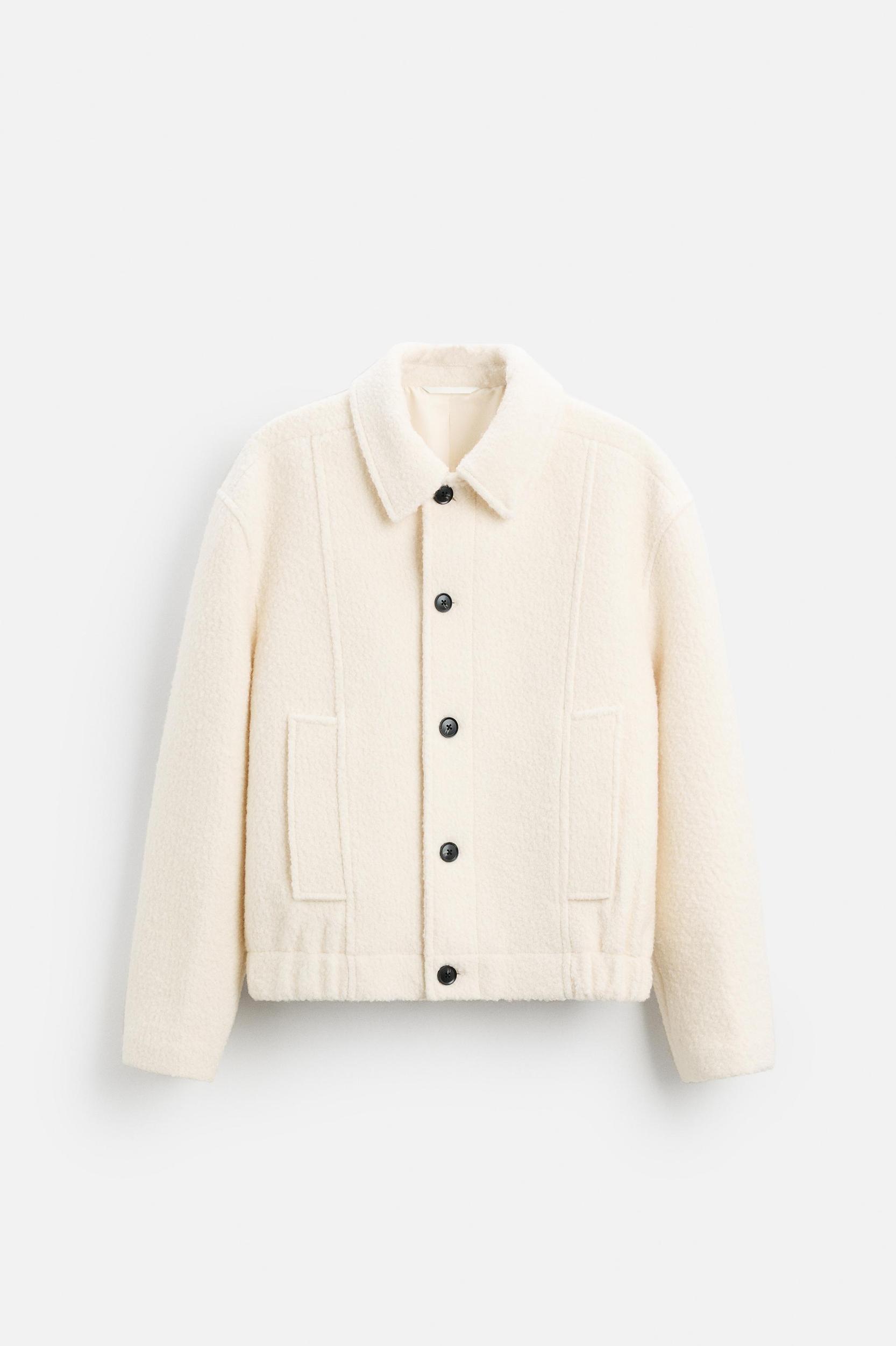 WOOL BLEND BOUCLÉ JACKET Product Image